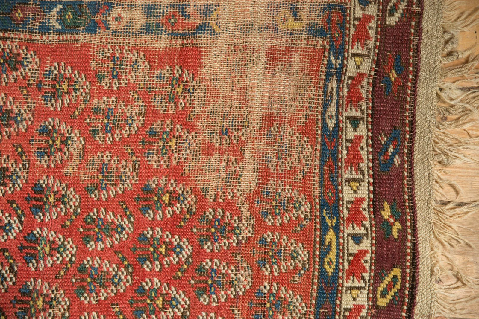 4x8 Antique Caucasian Rug Runner - Image 10