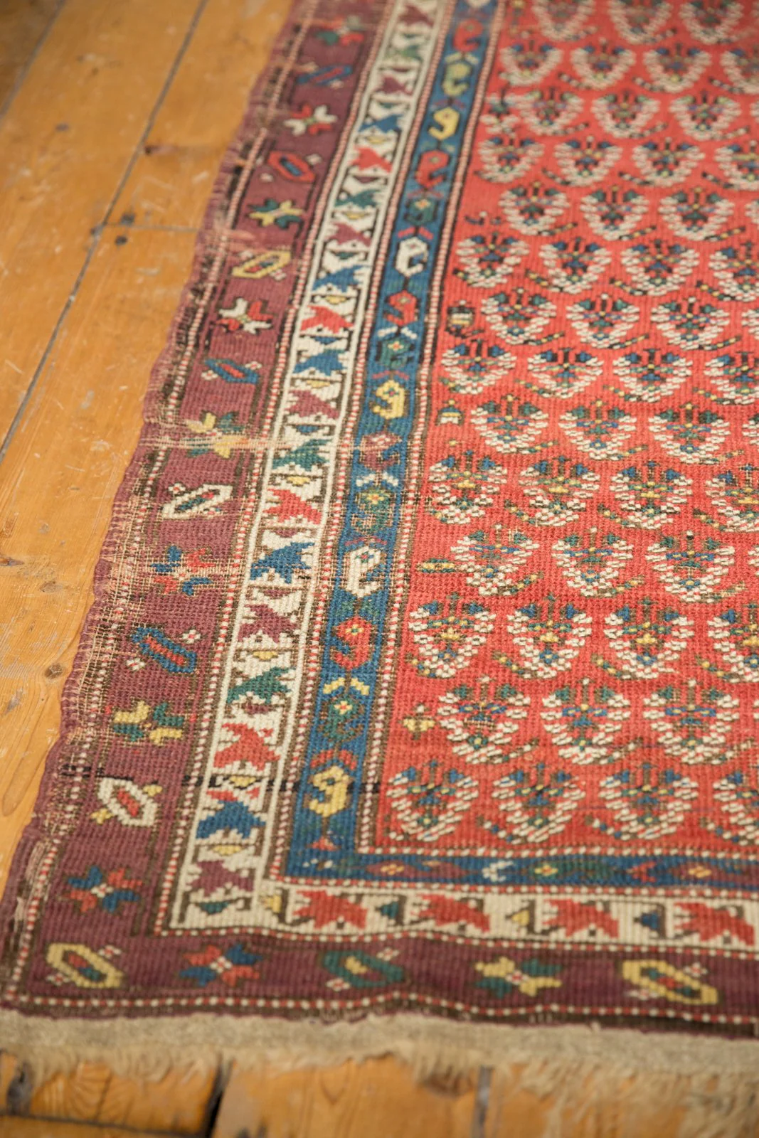 4x8 Antique Caucasian Rug Runner - Image 12