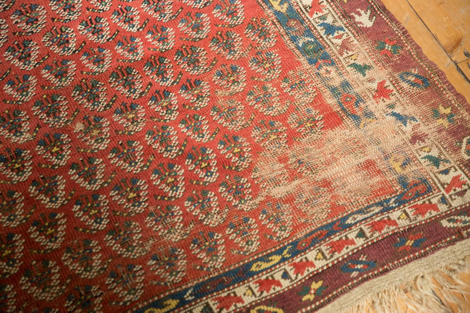 4x8 Antique Caucasian Rug Runner - Image 13