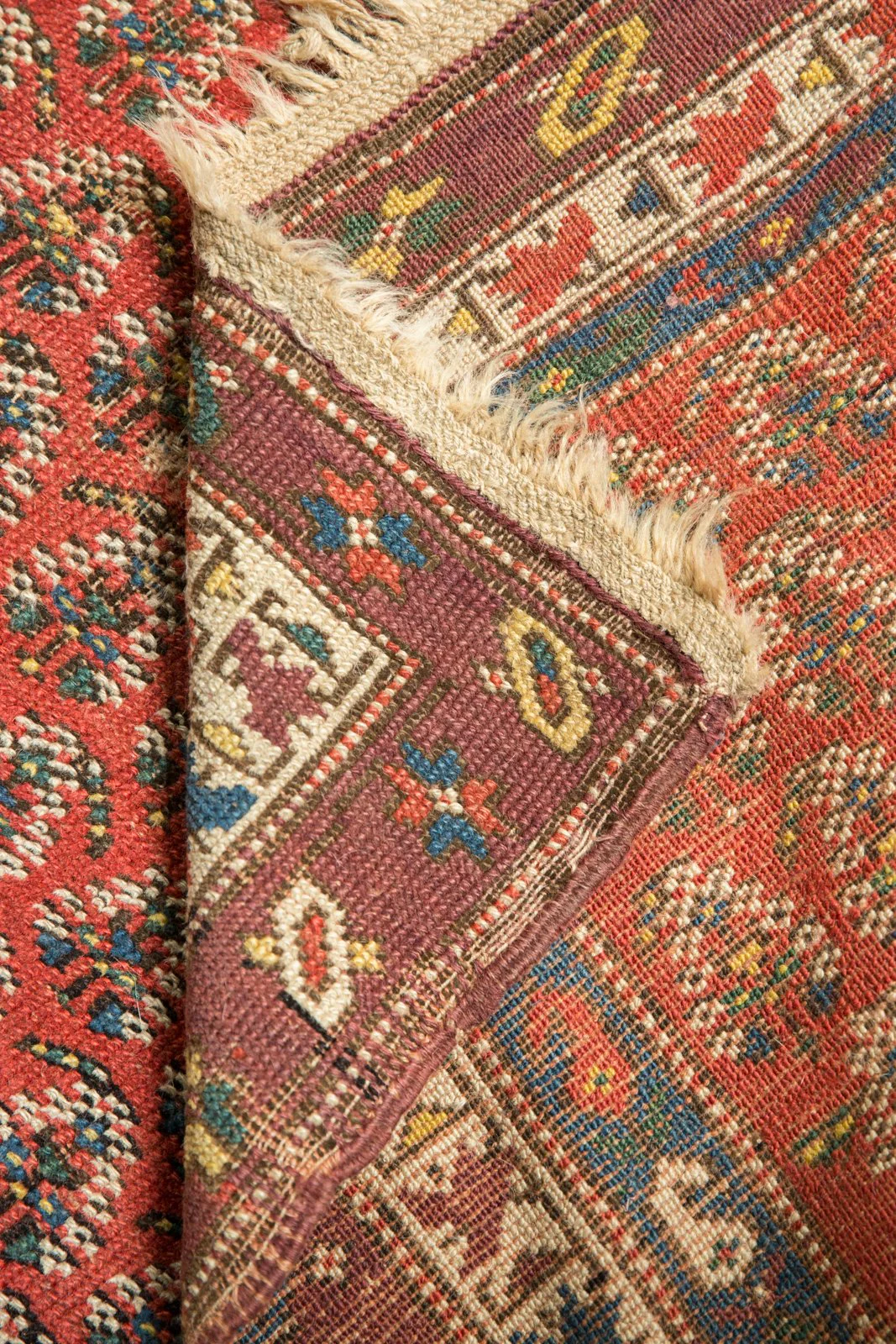 4x8 Antique Caucasian Rug Runner - Image 14