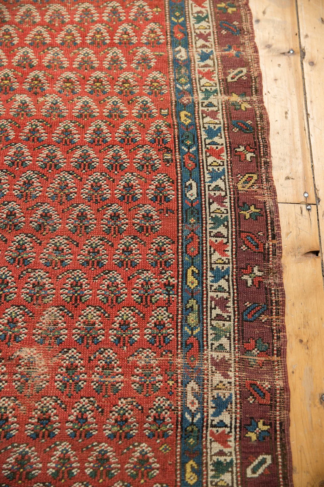 4x8 Antique Caucasian Rug Runner - Image 5