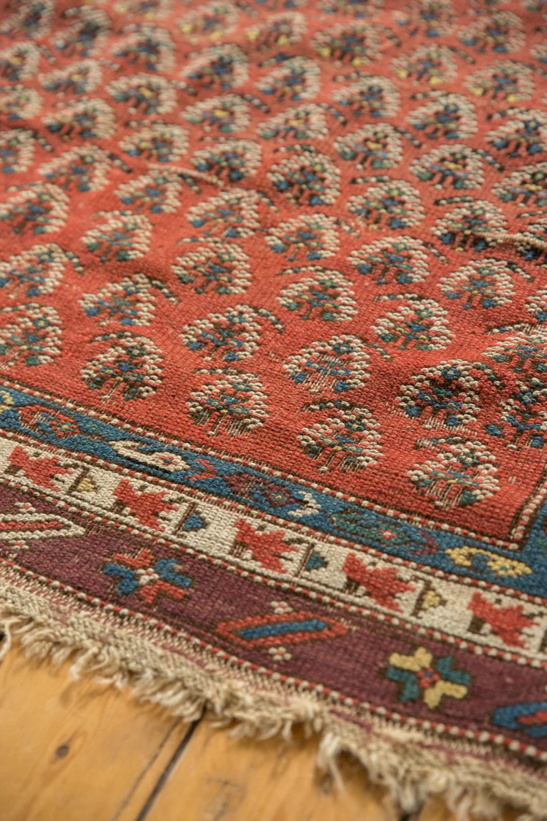 4x8 Antique Caucasian Rug Runner - Image 7