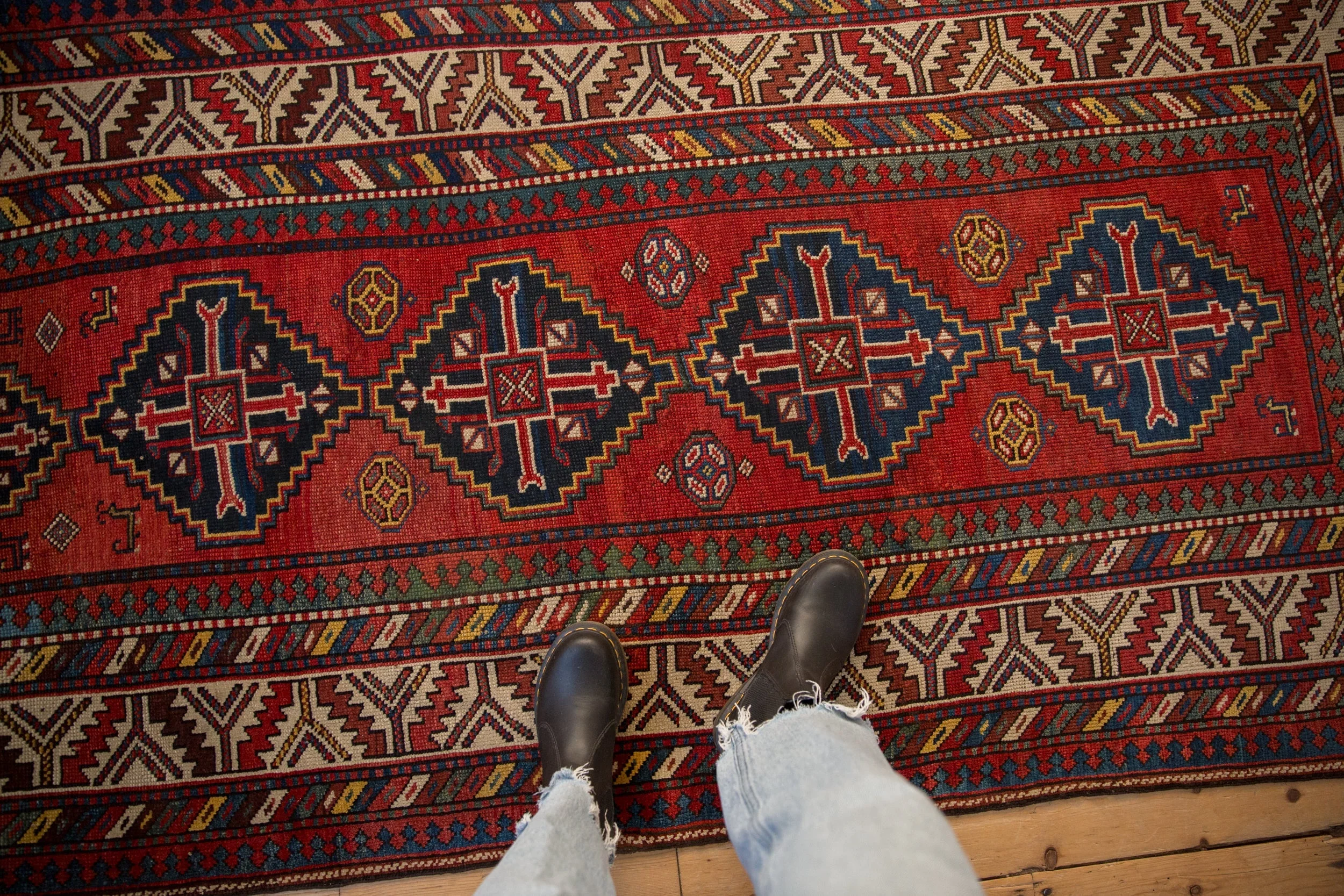 4x8 Antique Kazak Rug Runner - Image 2
