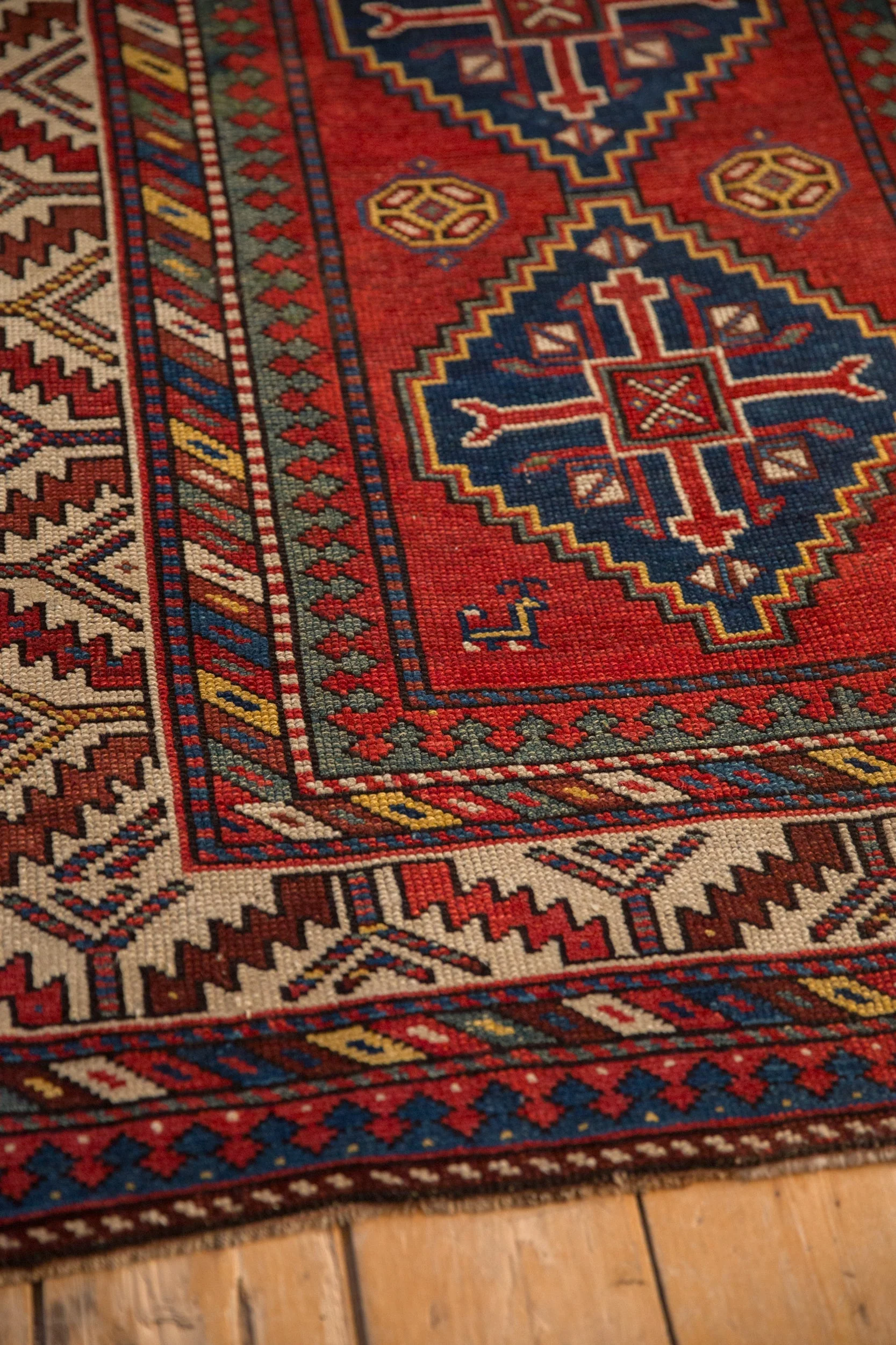 4x8 Antique Kazak Rug Runner - Image 9
