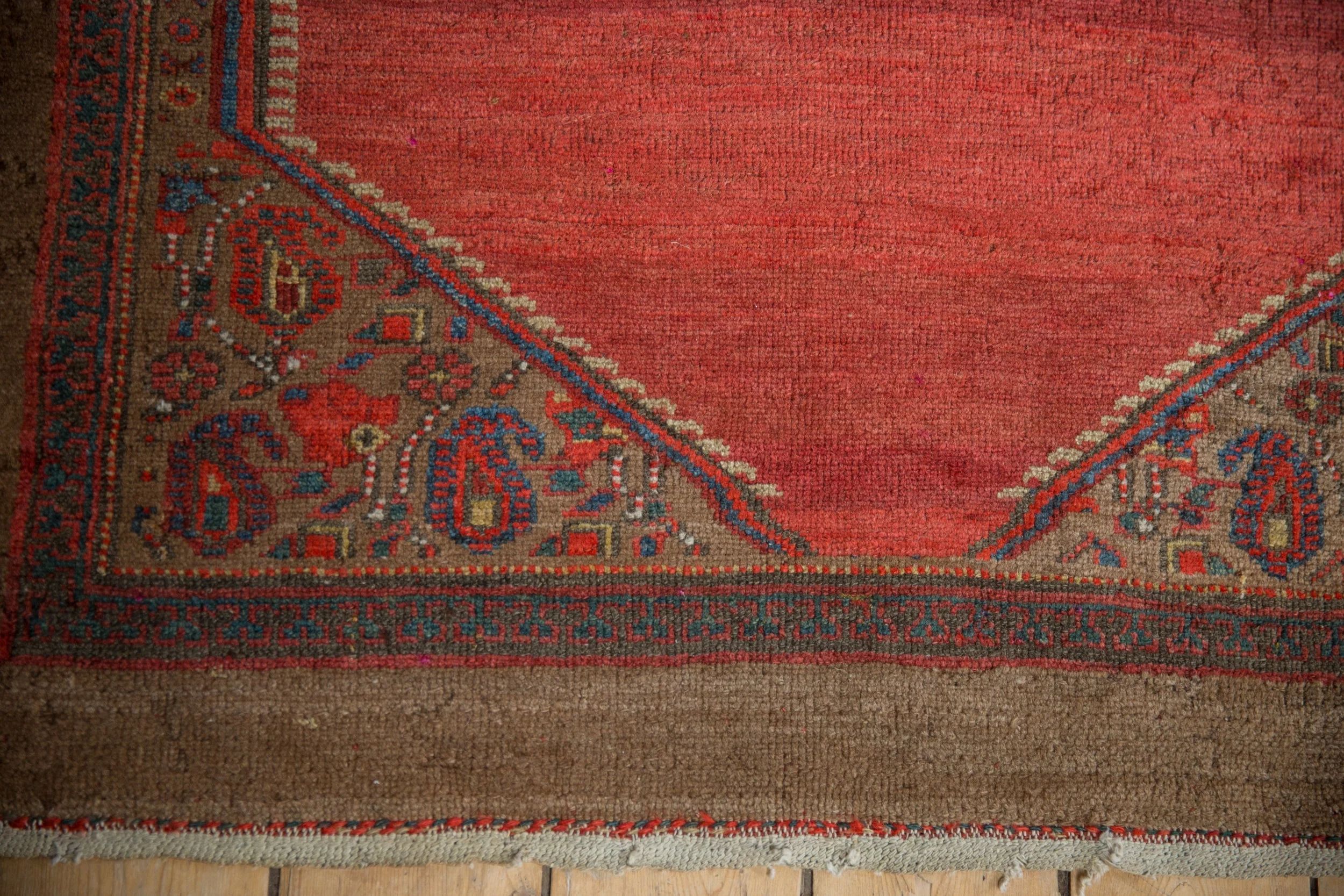 4x8 Vintage Camel Hair Serab Rug Runner - Image 3