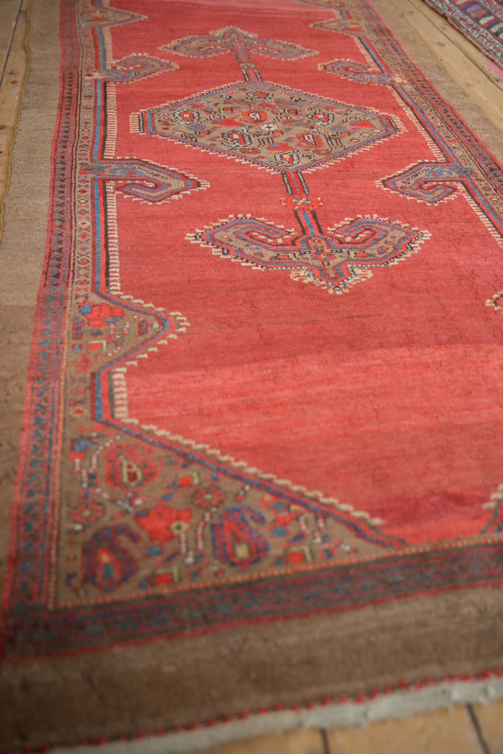 4x8 Vintage Camel Hair Serab Rug Runner - Image 4