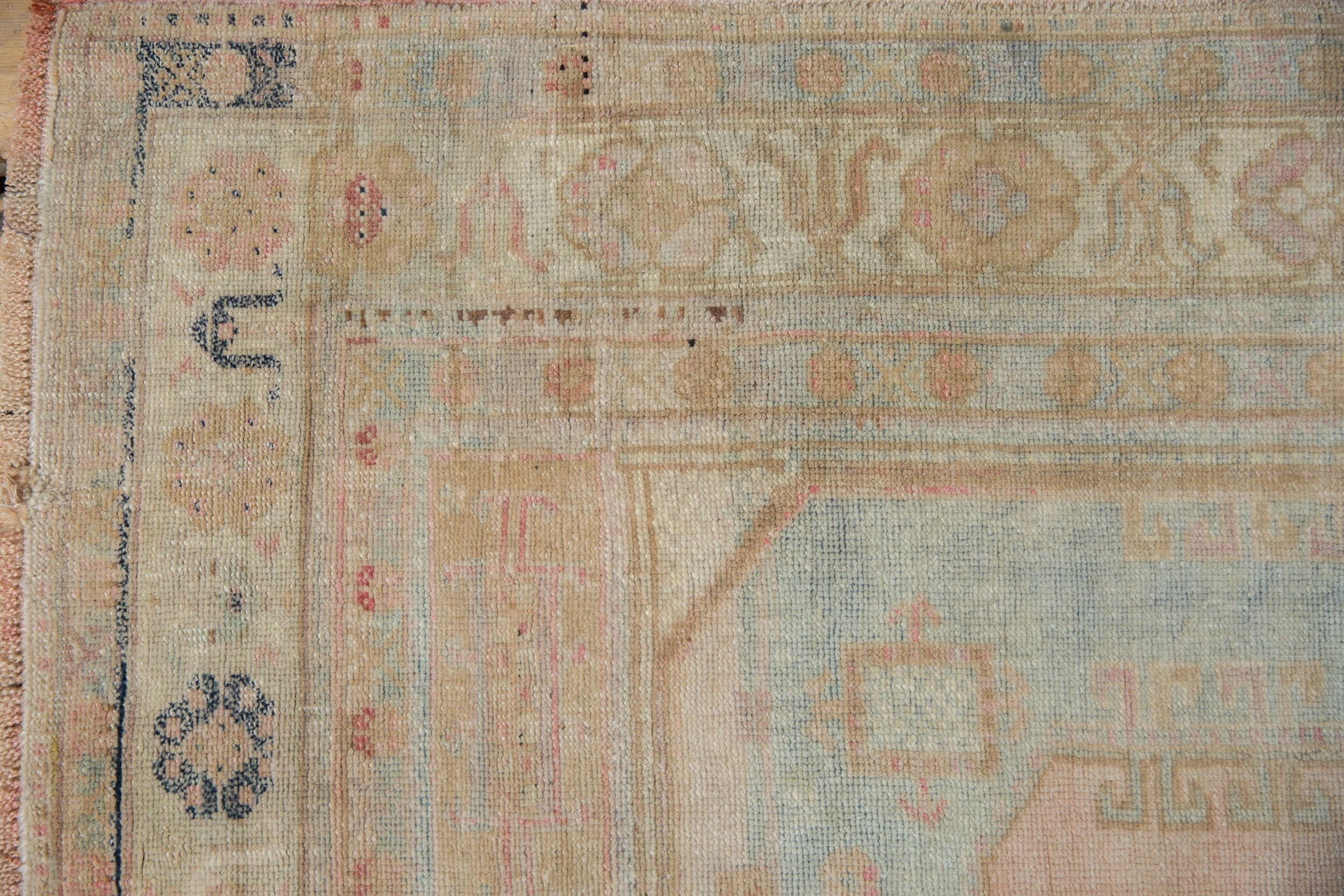 4x8 Vintage Distressed Oushak Rug Runner - Image 3