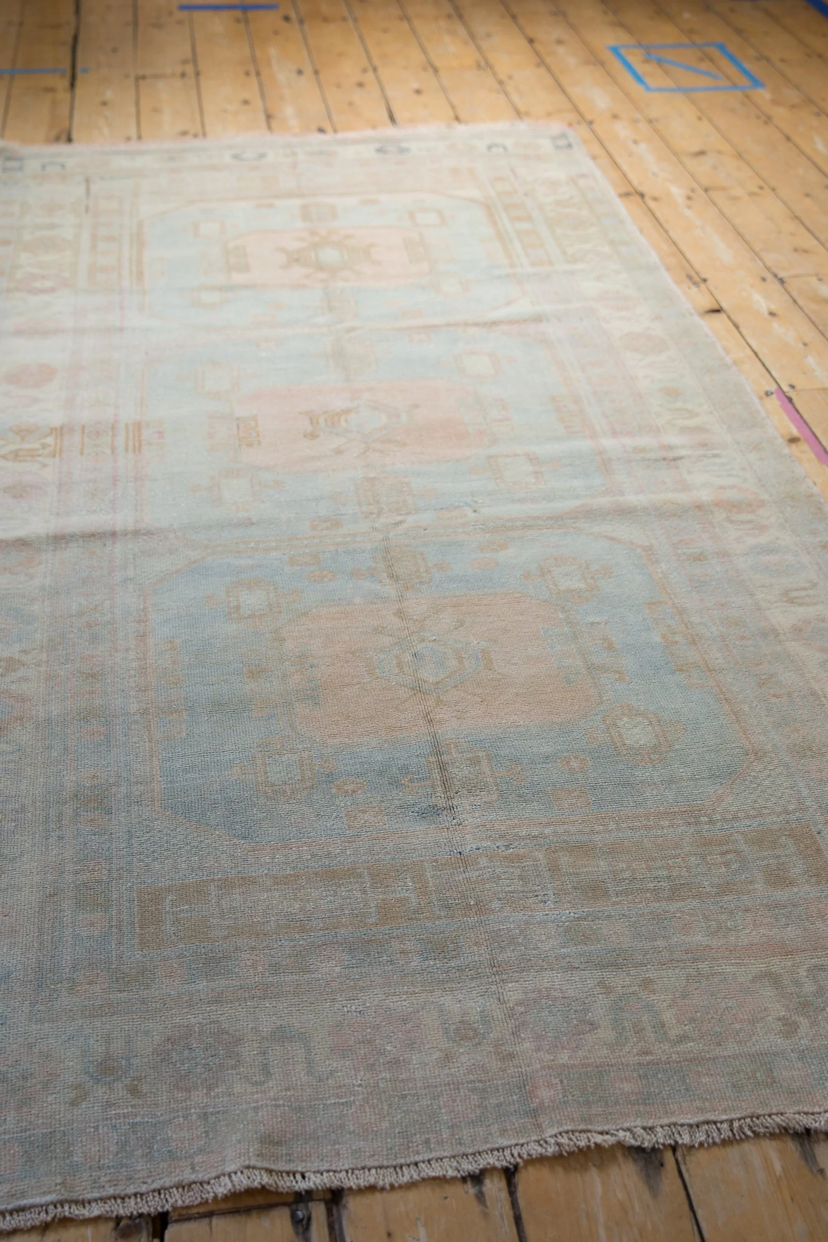 4x8 Vintage Distressed Oushak Rug Runner - Image 5