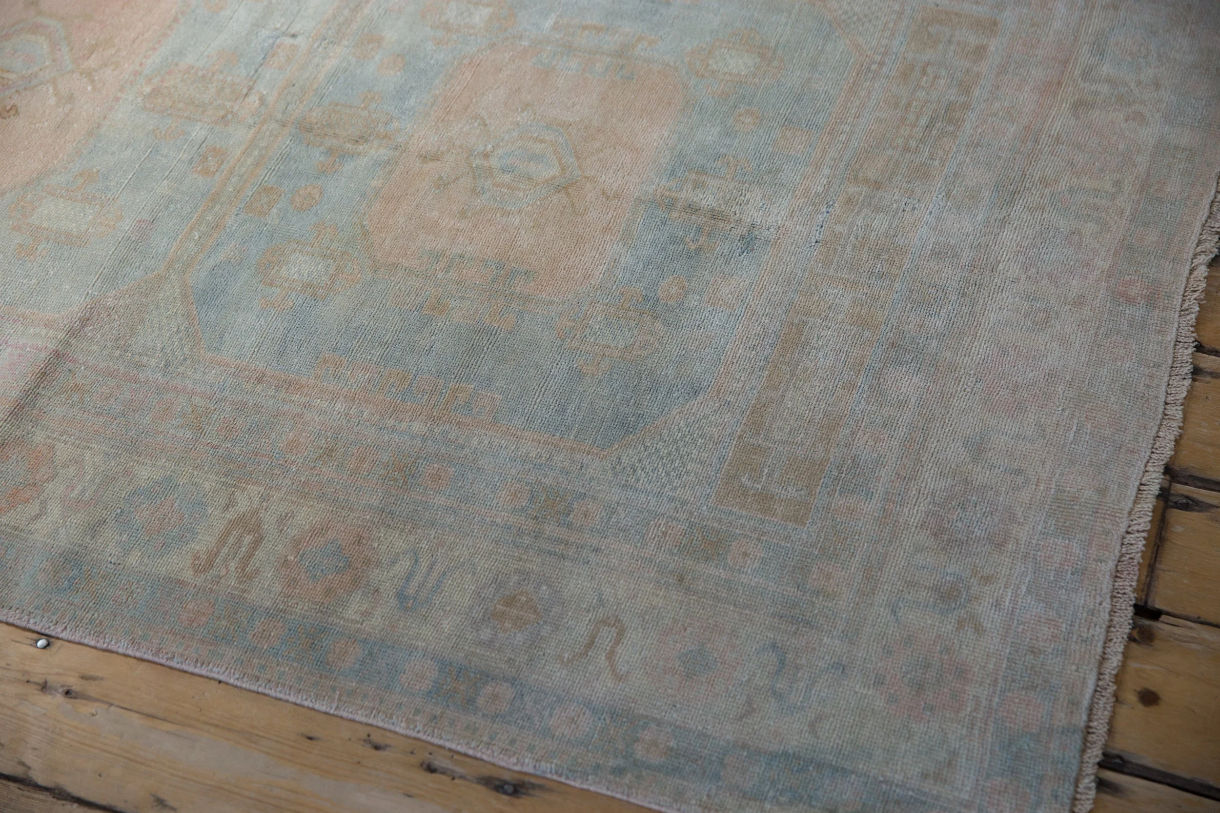 4x8 Vintage Distressed Oushak Rug Runner - Image 6