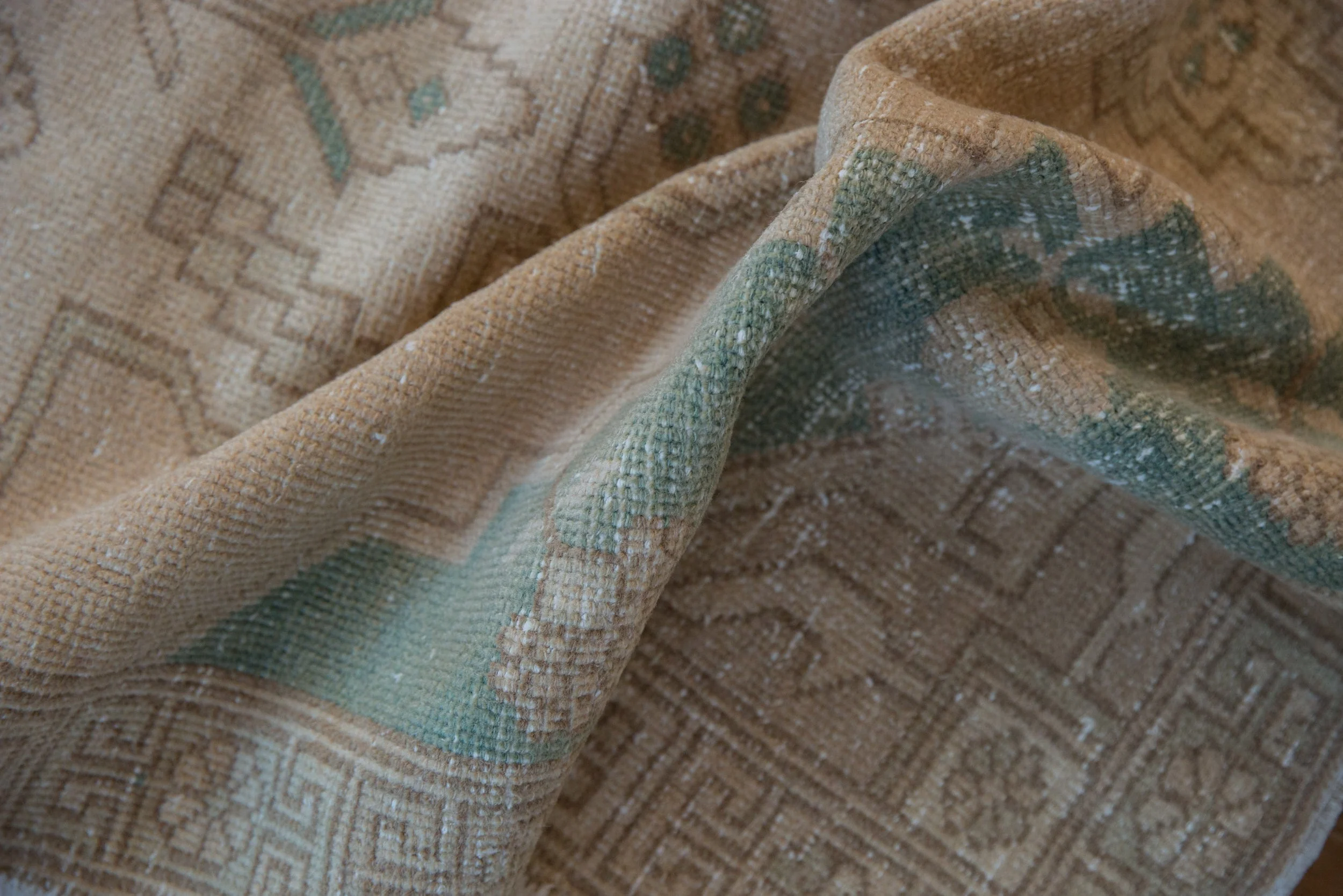 4x8 Vintage Distressed Oushak Rug Runner - Image 8