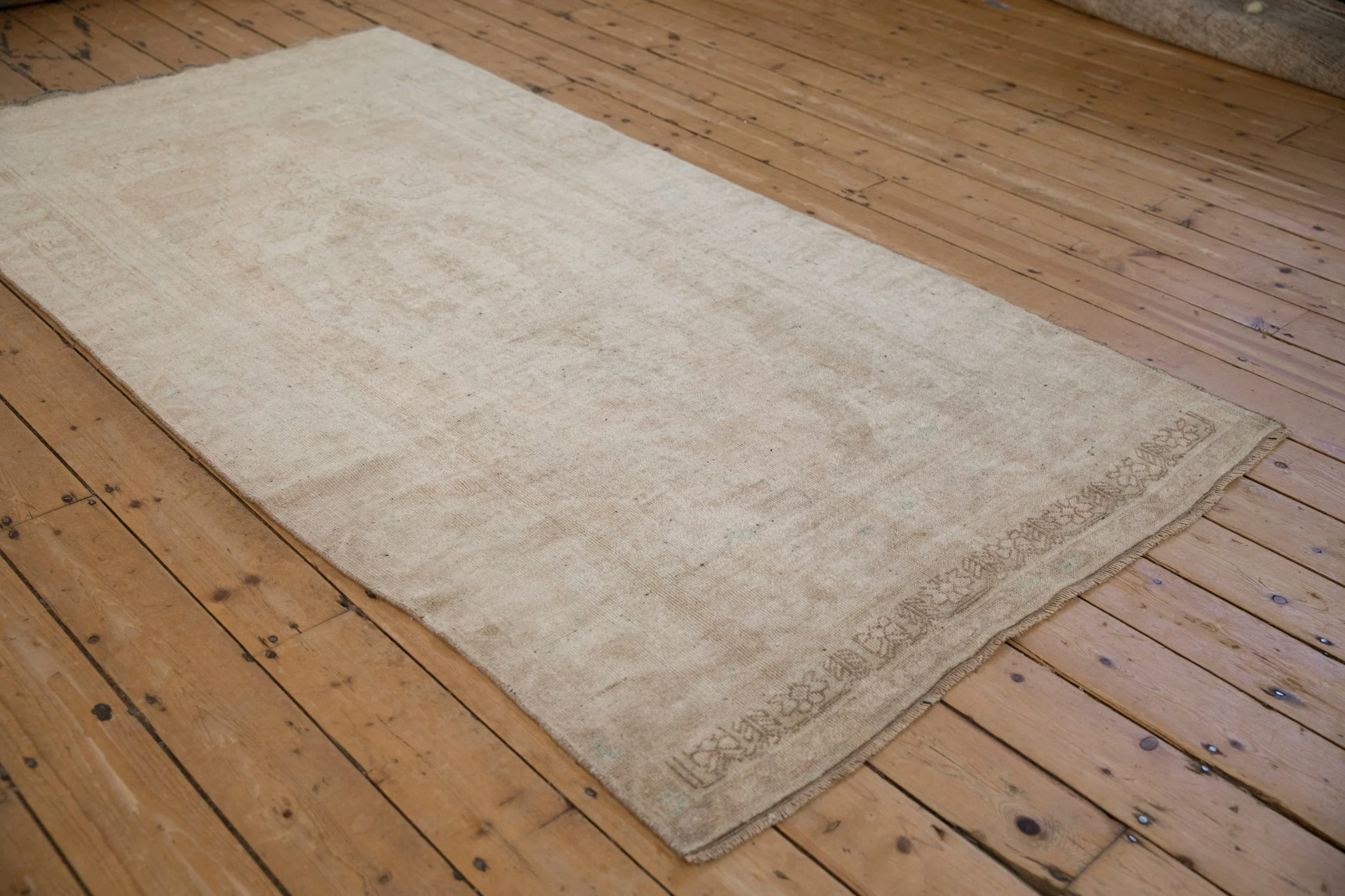 4x8 Vintage Distressed Oushak Rug Runner - Image 4