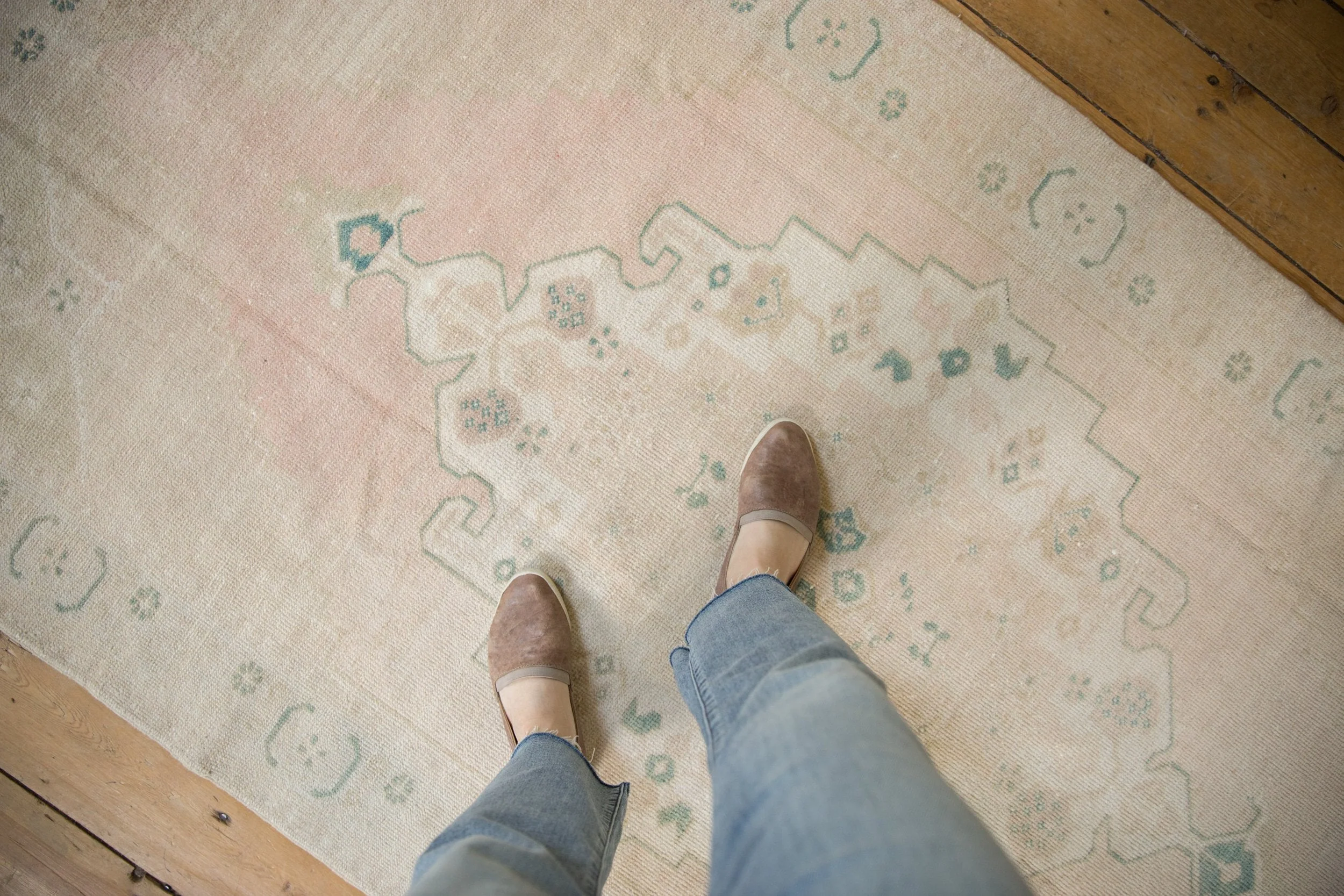 4x8 Vintage Distressed Oushak Rug Runner - Image 2