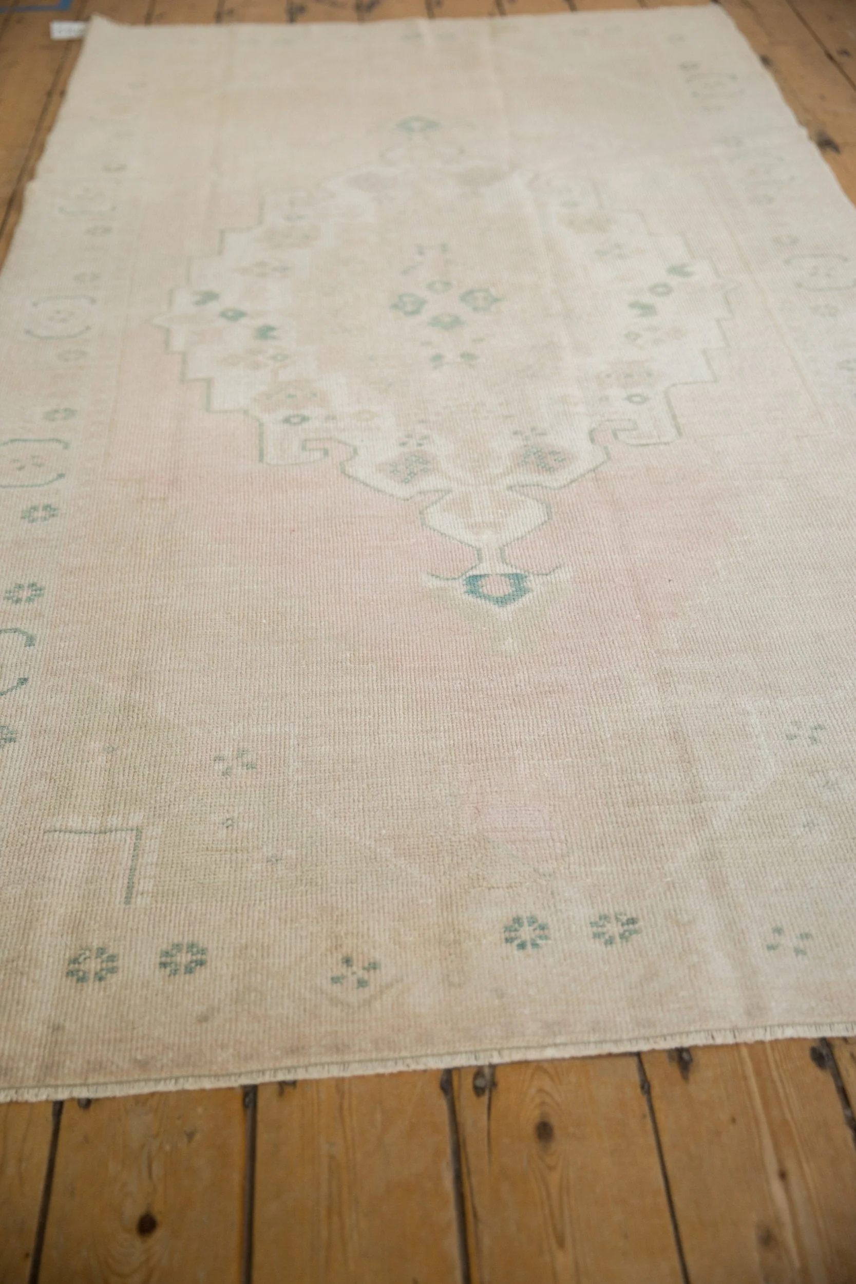 4x8 Vintage Distressed Oushak Rug Runner - Image 4