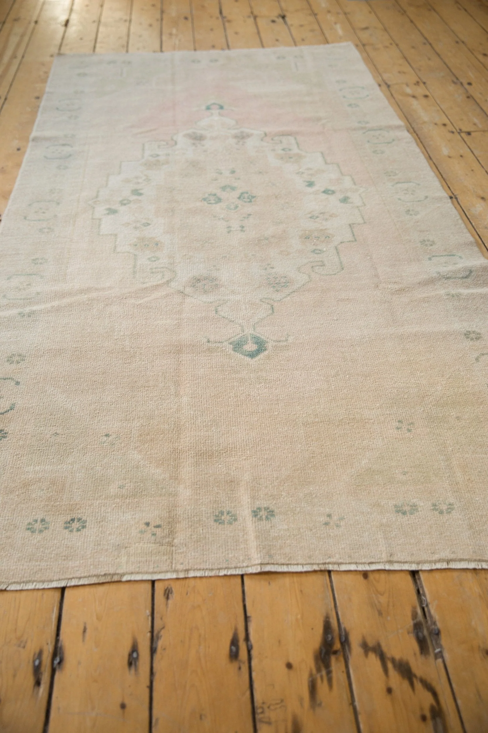 4x8 Vintage Distressed Oushak Rug Runner - Image 6