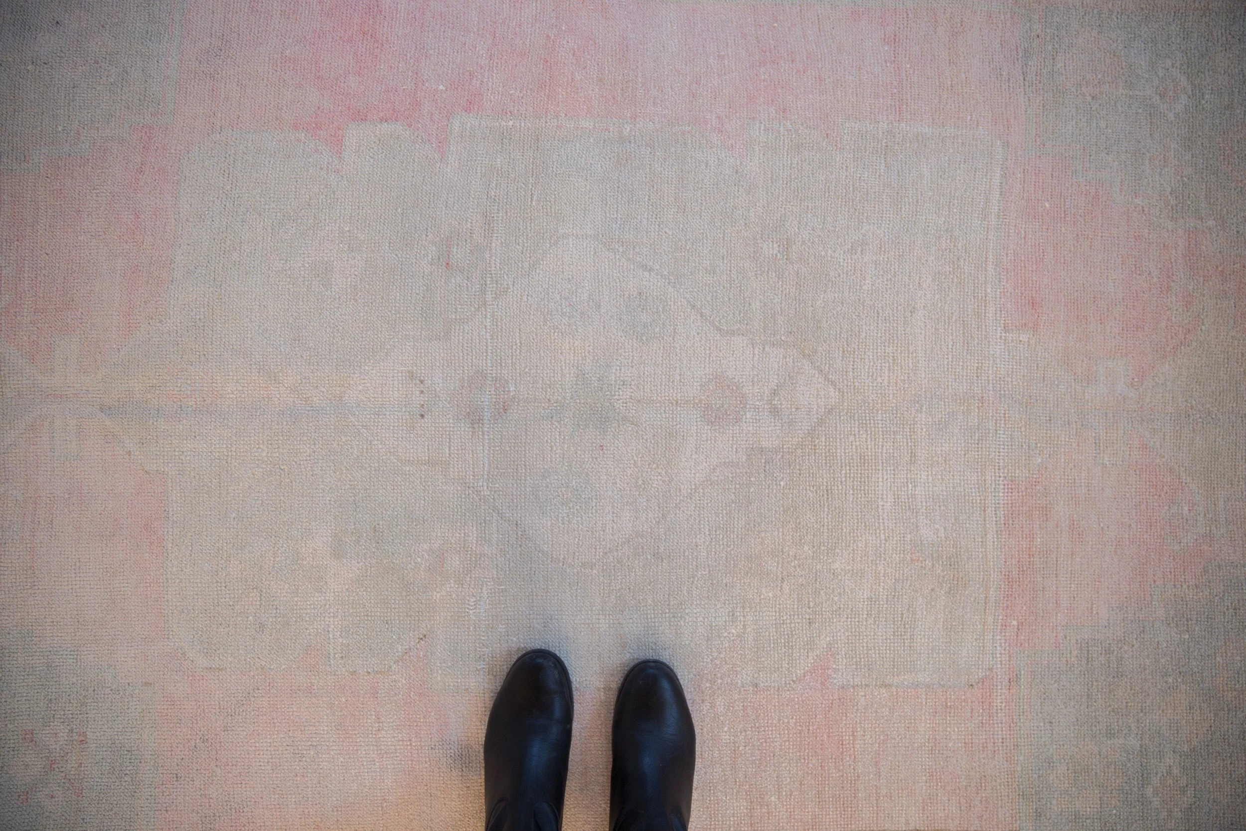 4x8 Vintage Distressed Oushak Rug Runner - Image 2