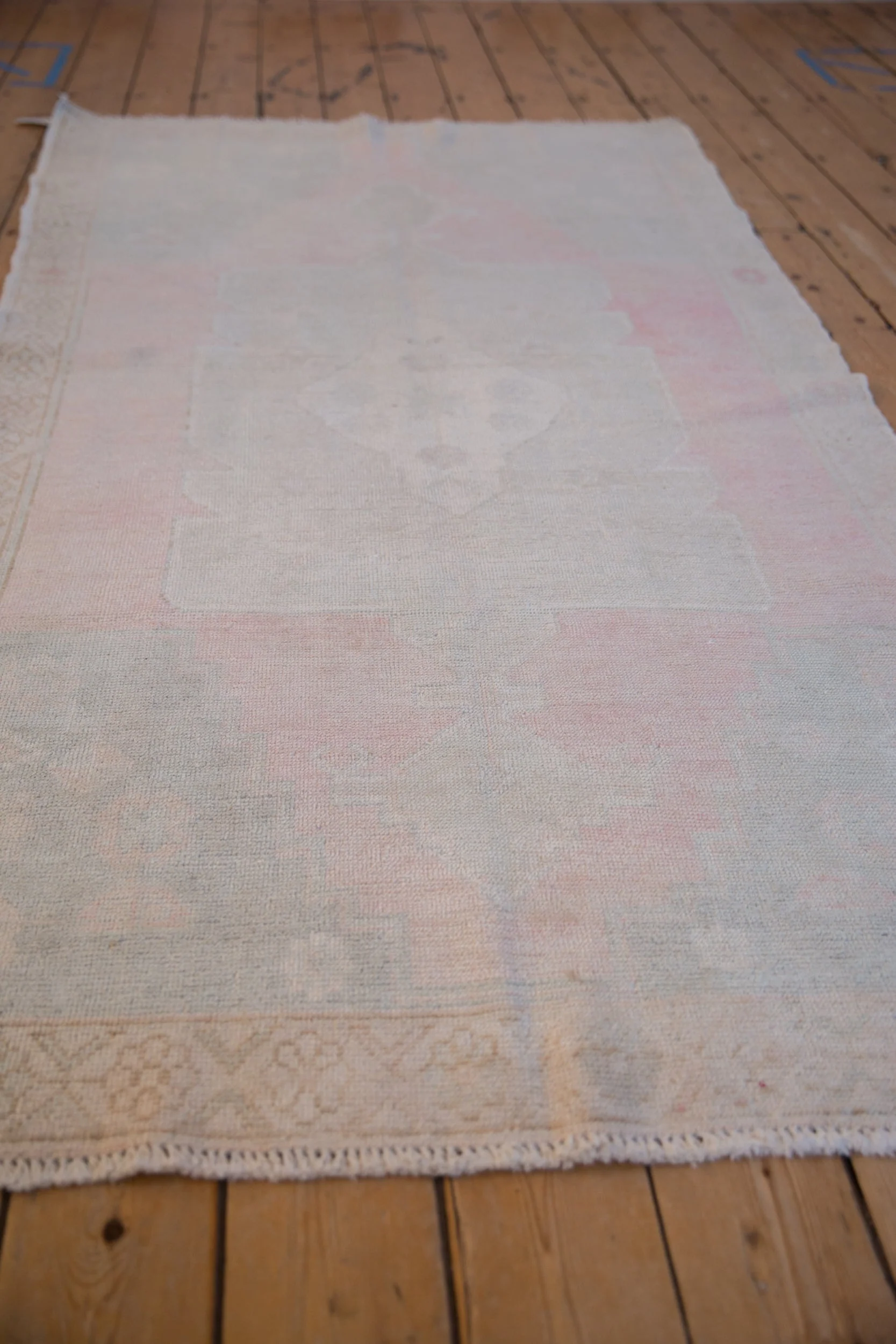 4x8 Vintage Distressed Oushak Rug Runner - Image 4