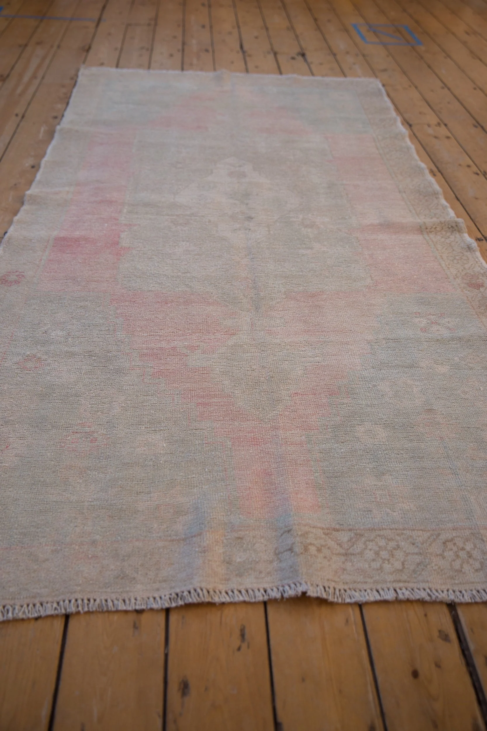 4x8 Vintage Distressed Oushak Rug Runner - Image 6
