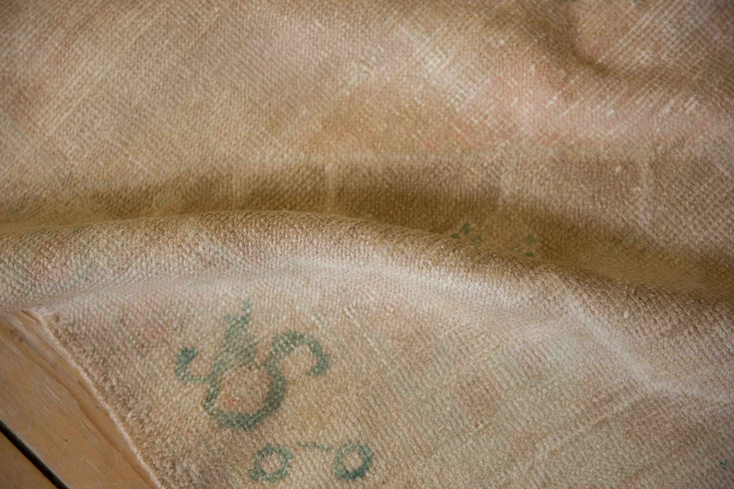 4x9.5 Vintage Distressed Oushak Rug Runner - Image 10