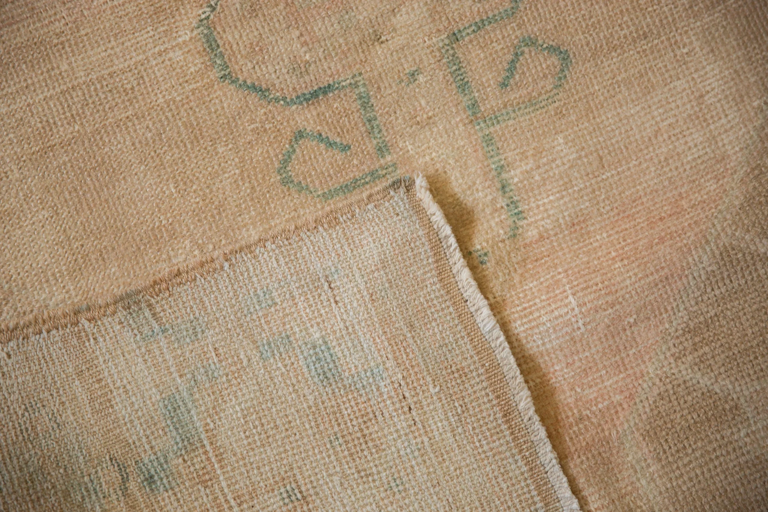 4x9.5 Vintage Distressed Oushak Rug Runner - Image 11