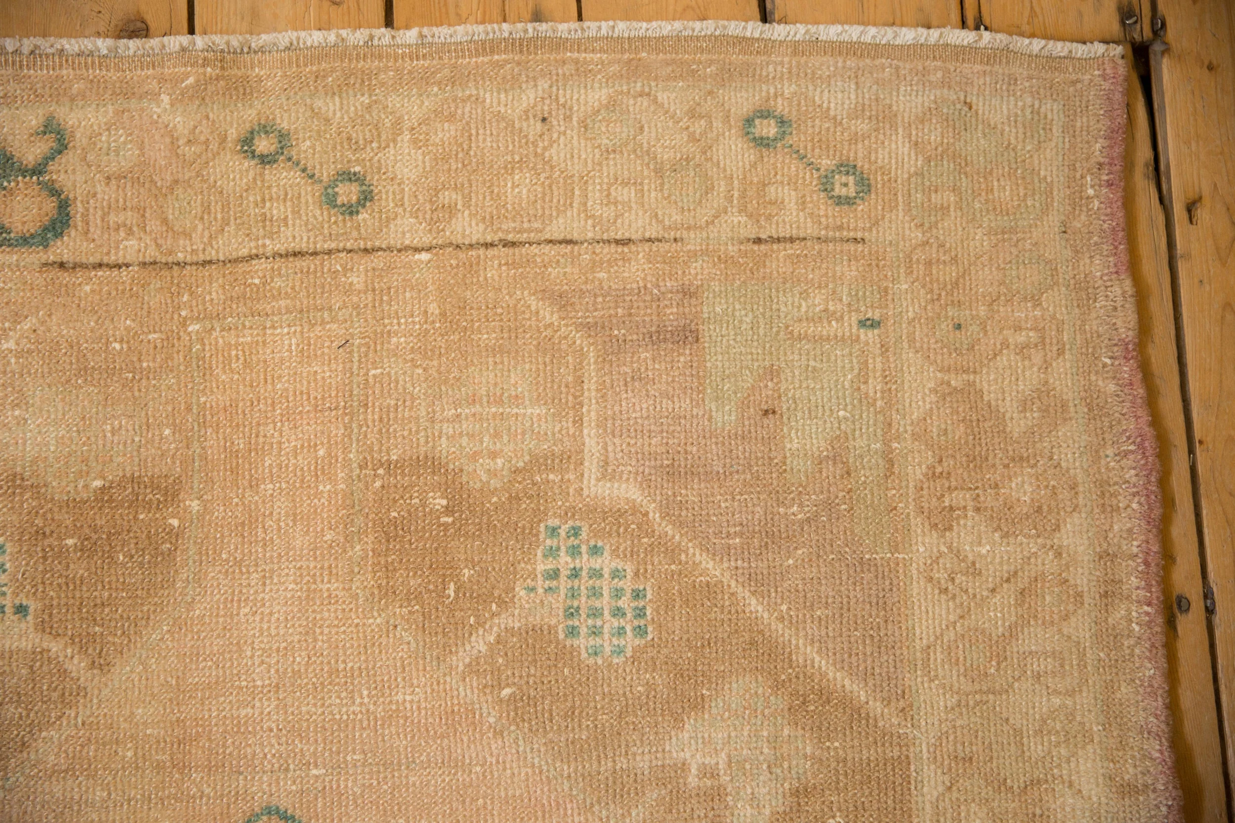 4x9.5 Vintage Distressed Oushak Rug Runner - Image 3