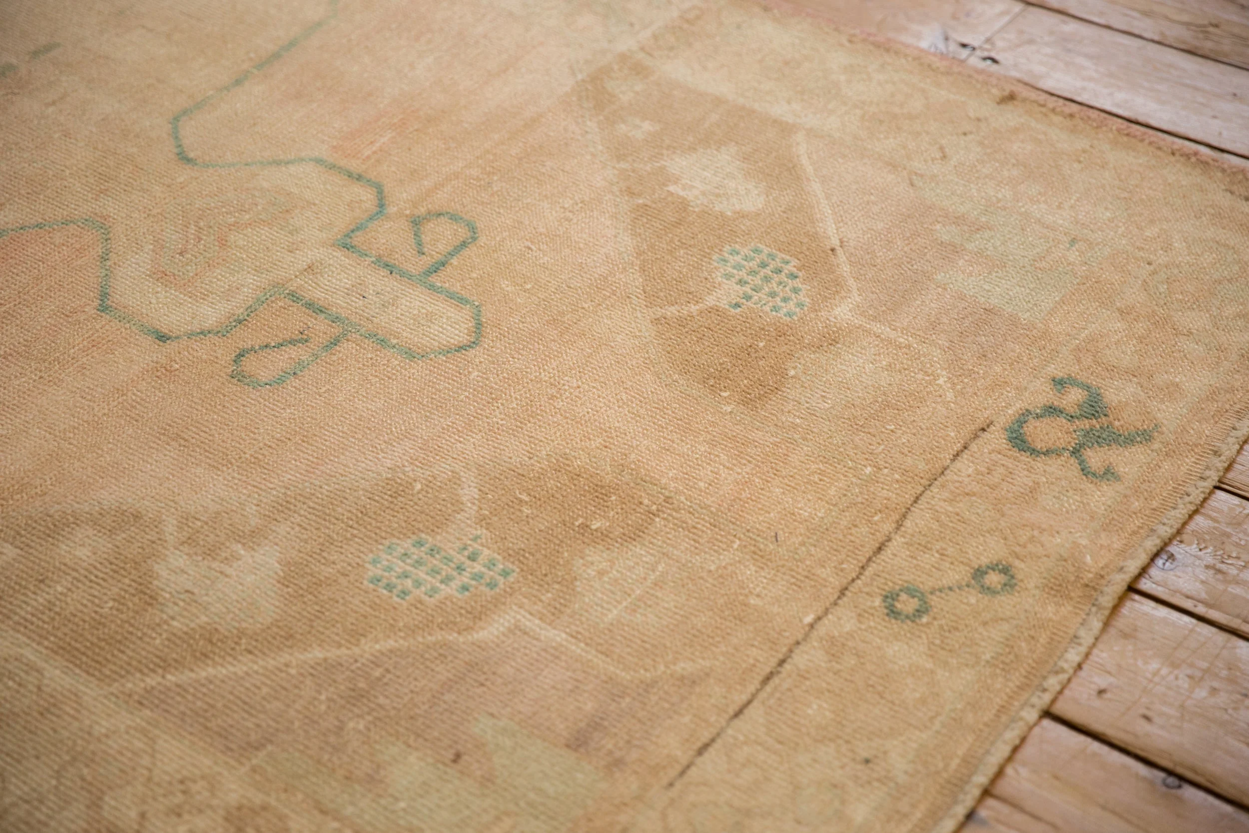 4x9.5 Vintage Distressed Oushak Rug Runner - Image 5