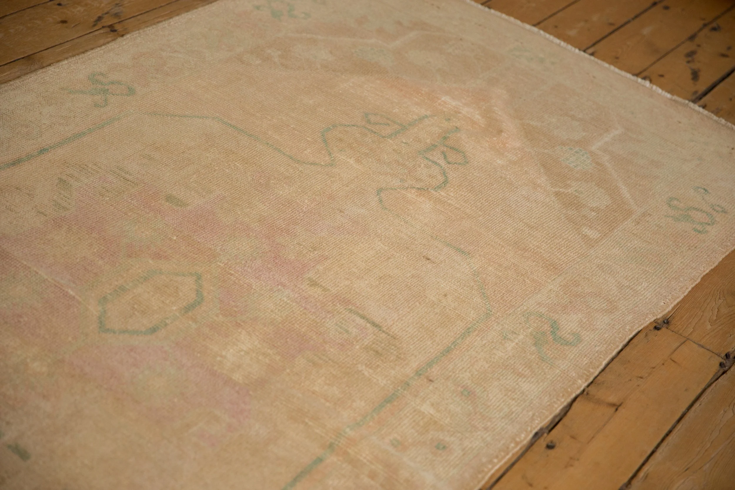 4x9.5 Vintage Distressed Oushak Rug Runner - Image 7
