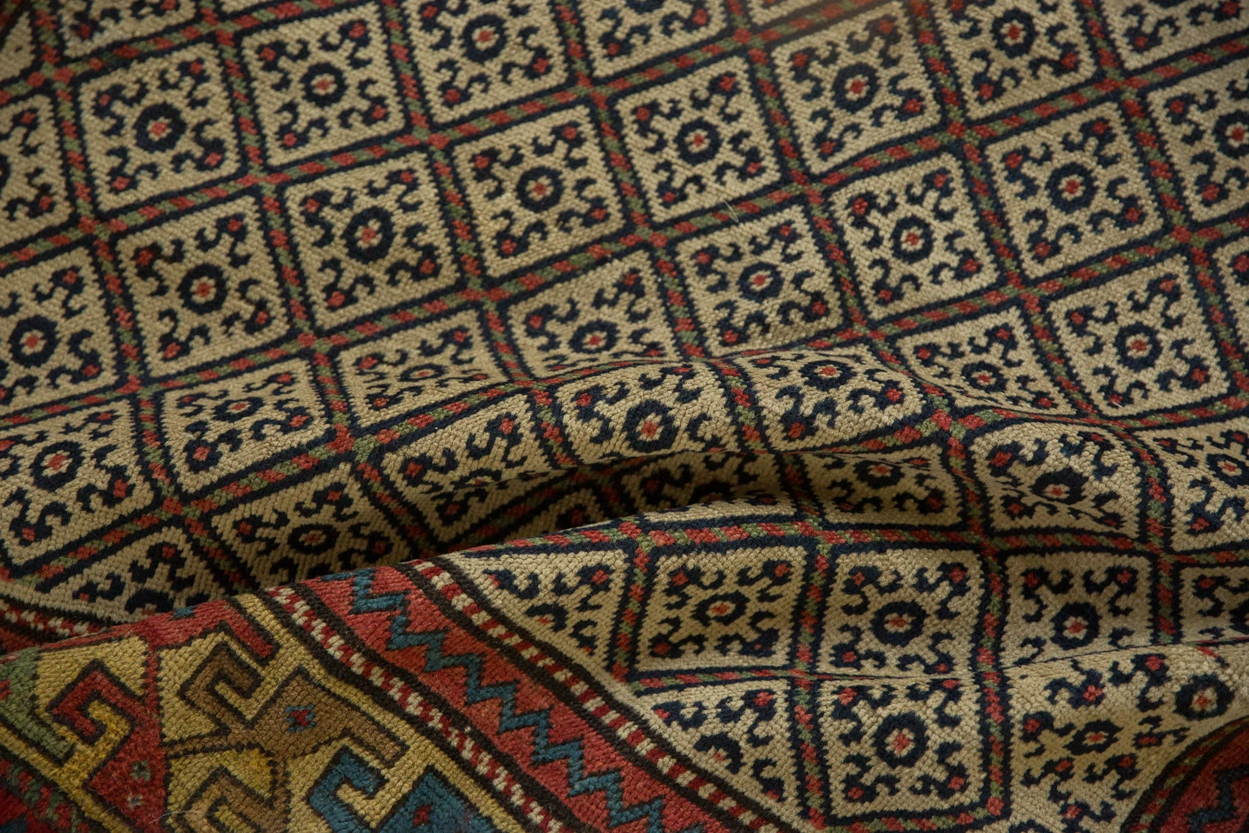 4x9 Antique Caucasian Rug Runner - Image 11