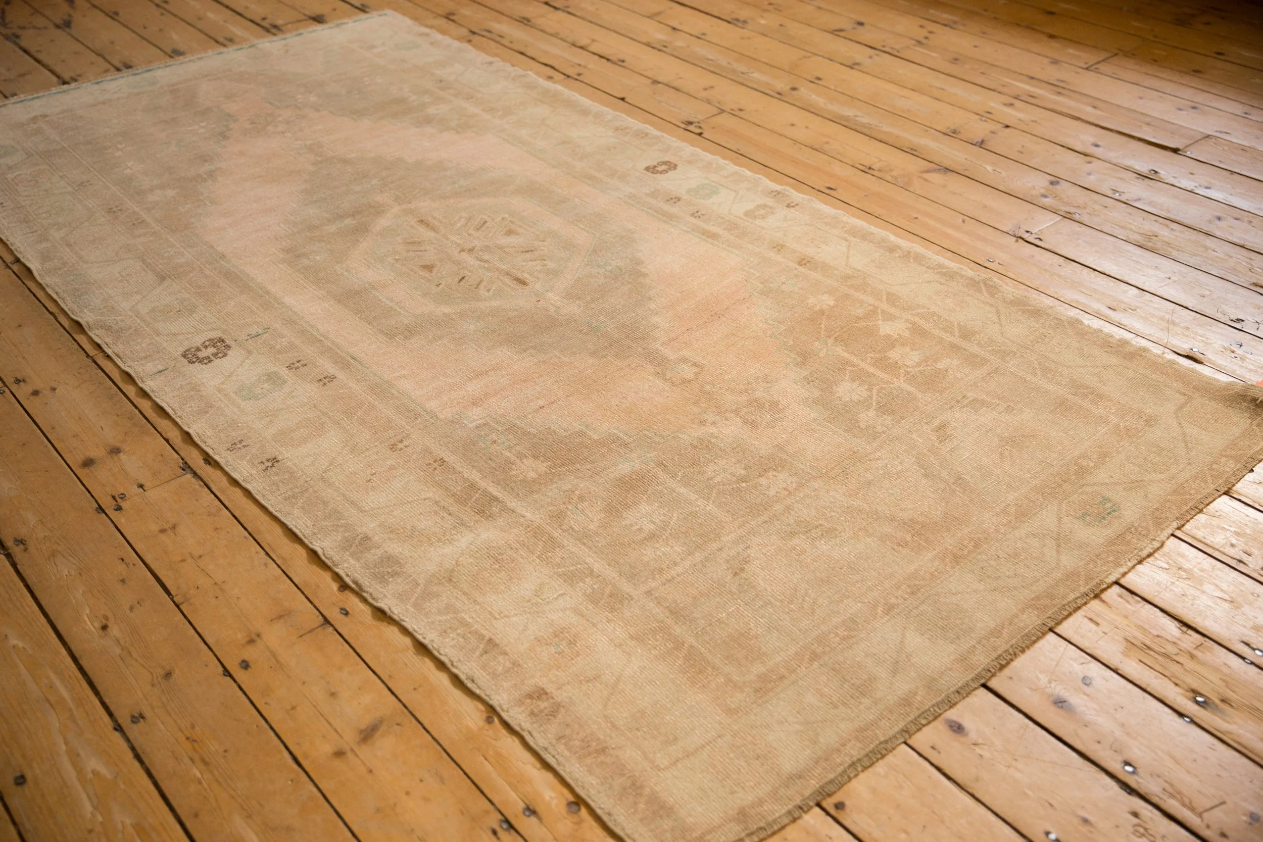 4x9 Vintage Distressed Oushak Rug Runner - Image 4