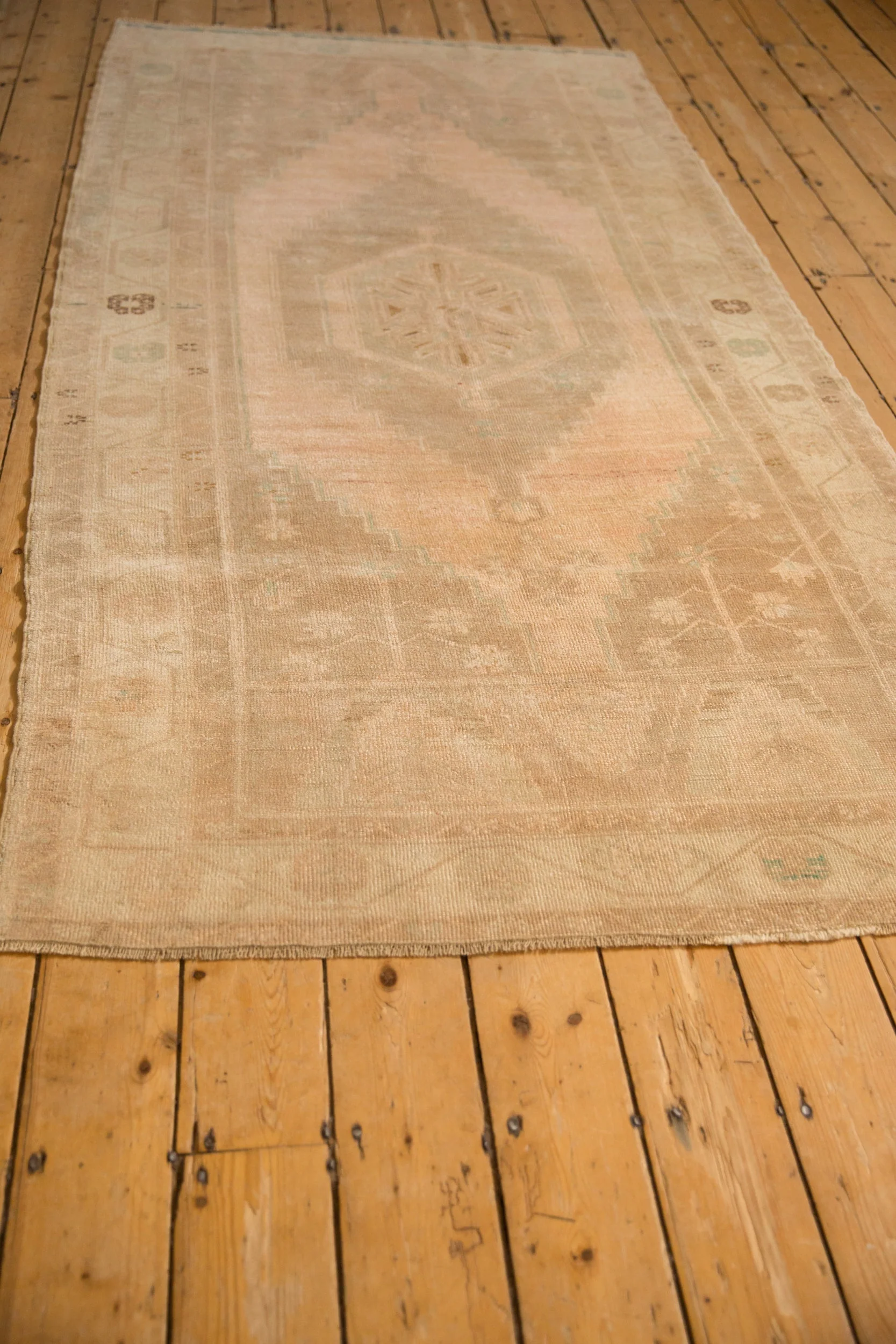 4x9 Vintage Distressed Oushak Rug Runner - Image 5