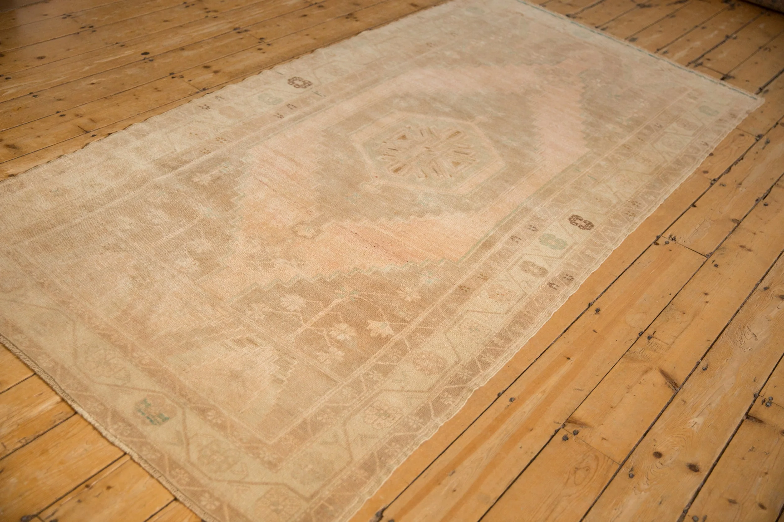 4x9 Vintage Distressed Oushak Rug Runner - Image 6