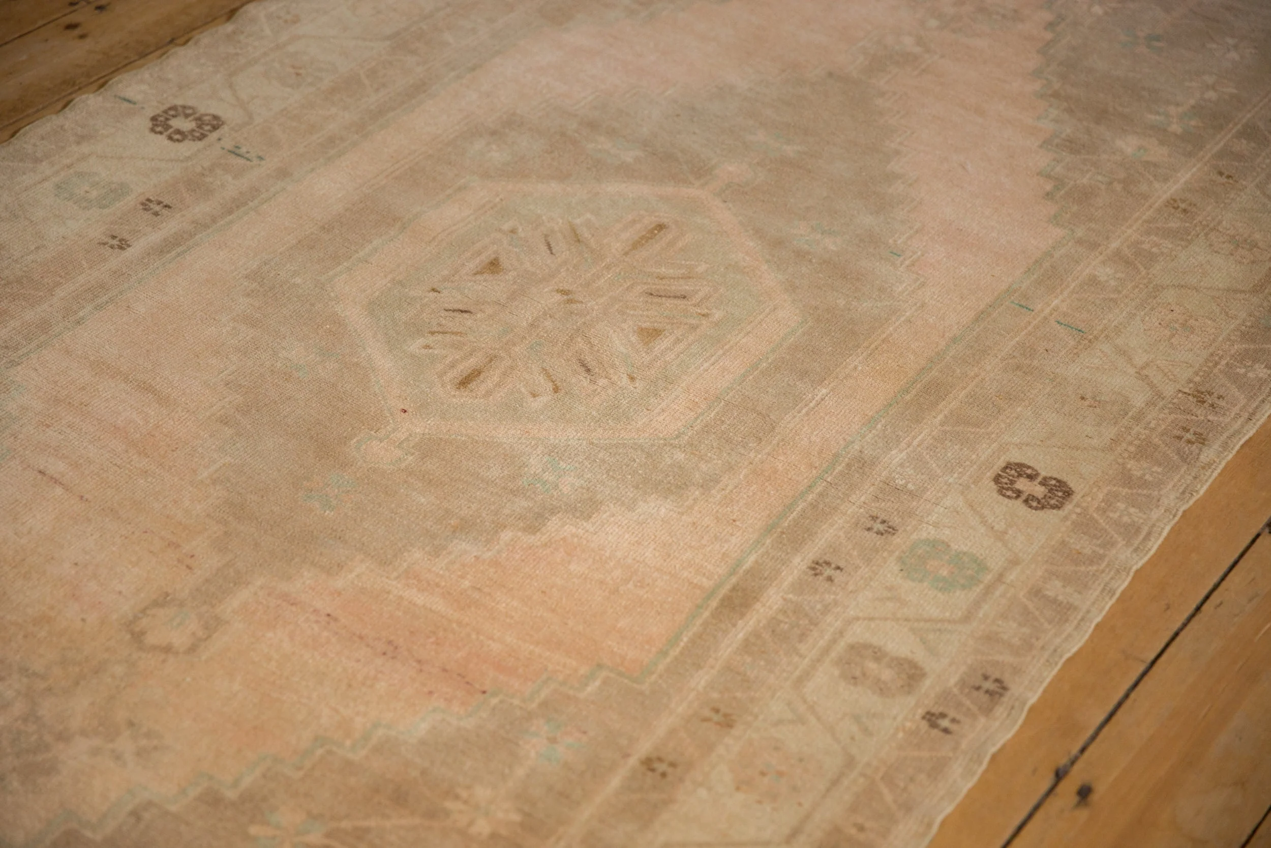4x9 Vintage Distressed Oushak Rug Runner - Image 7