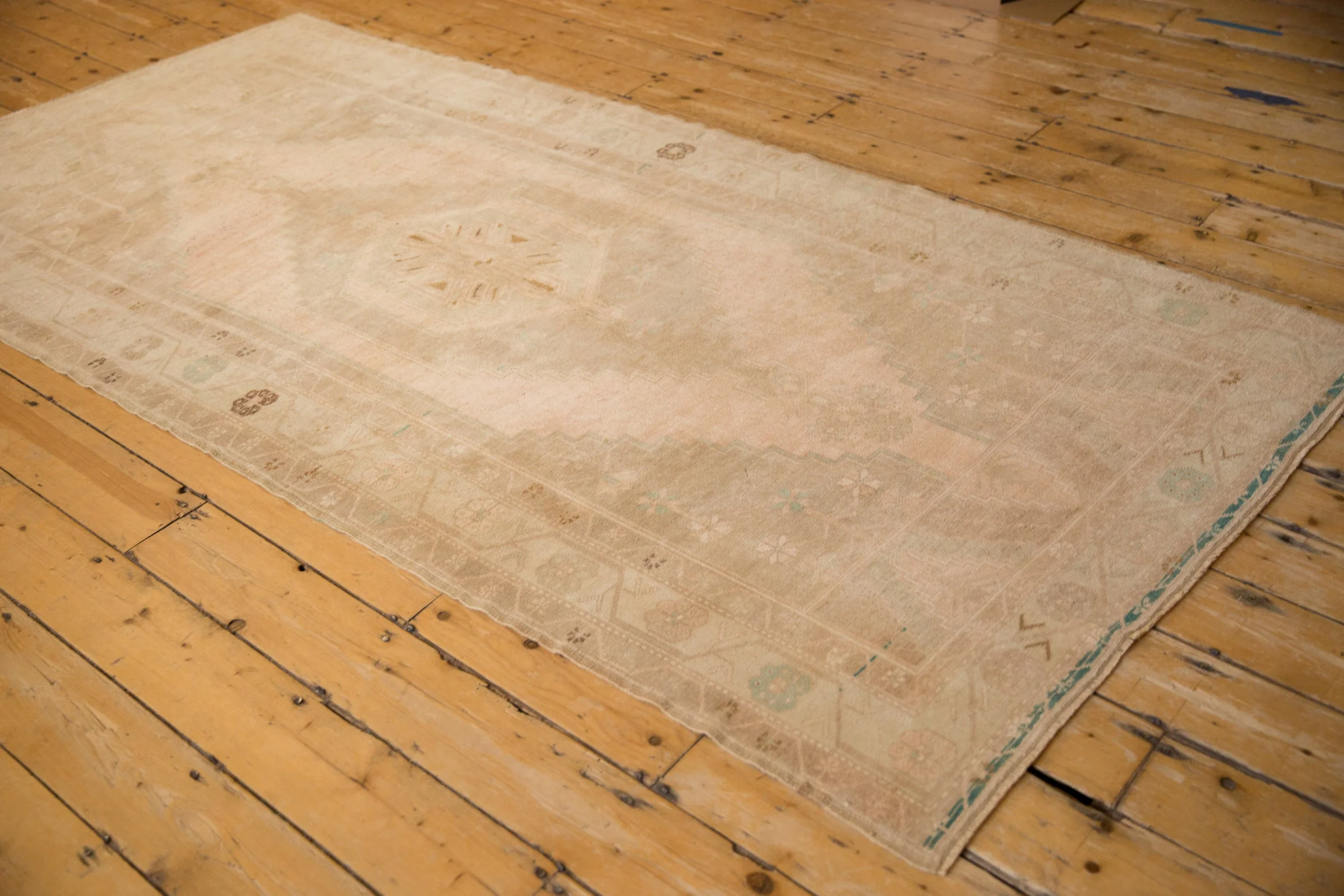 4x9 Vintage Distressed Oushak Rug Runner - Image 9
