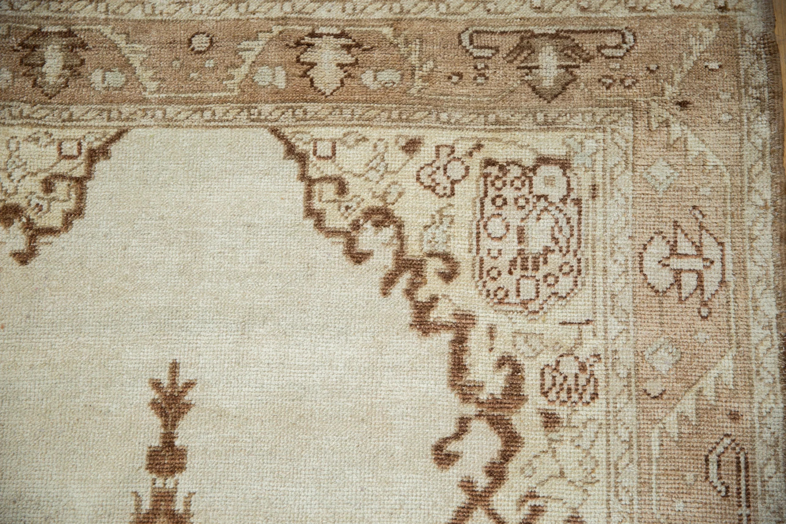 4x9 Vintage Distressed Oushak Rug Runner - Image 3