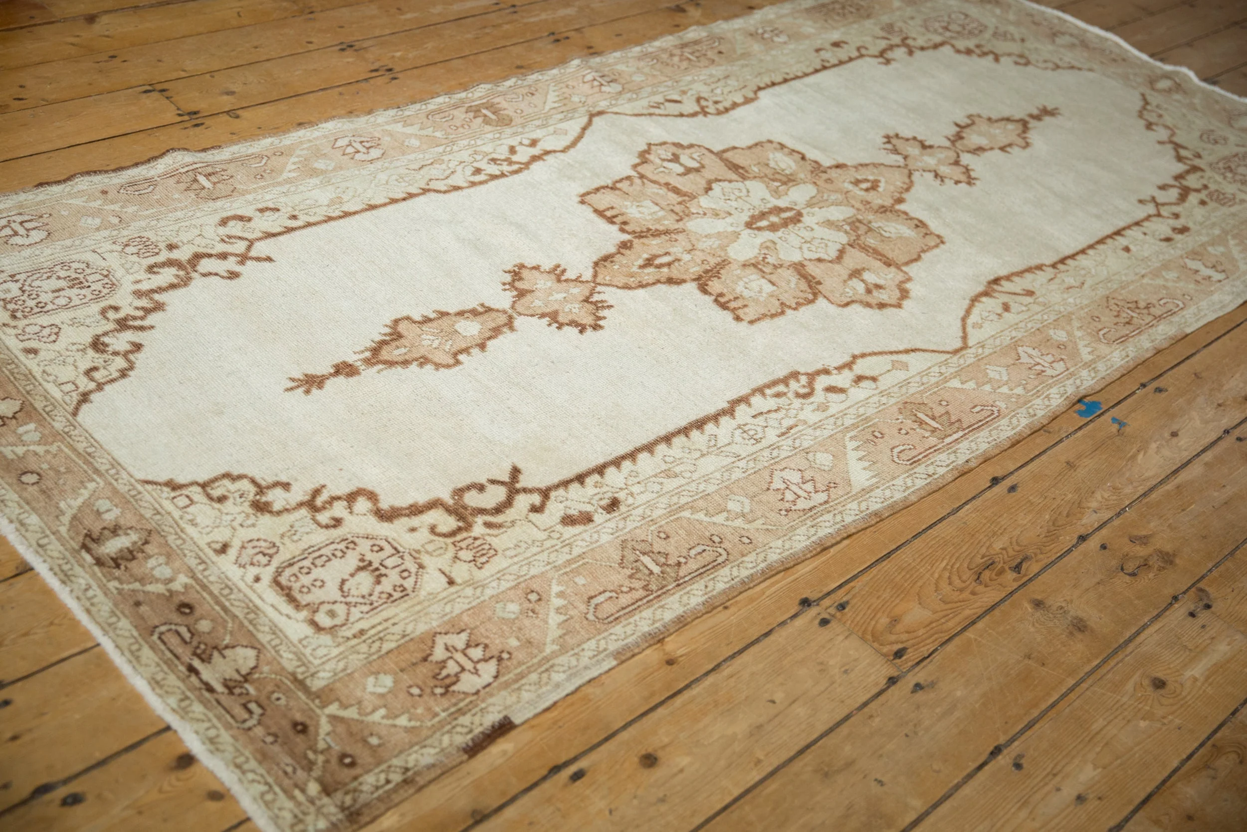 4x9 Vintage Distressed Oushak Rug Runner - Image 5
