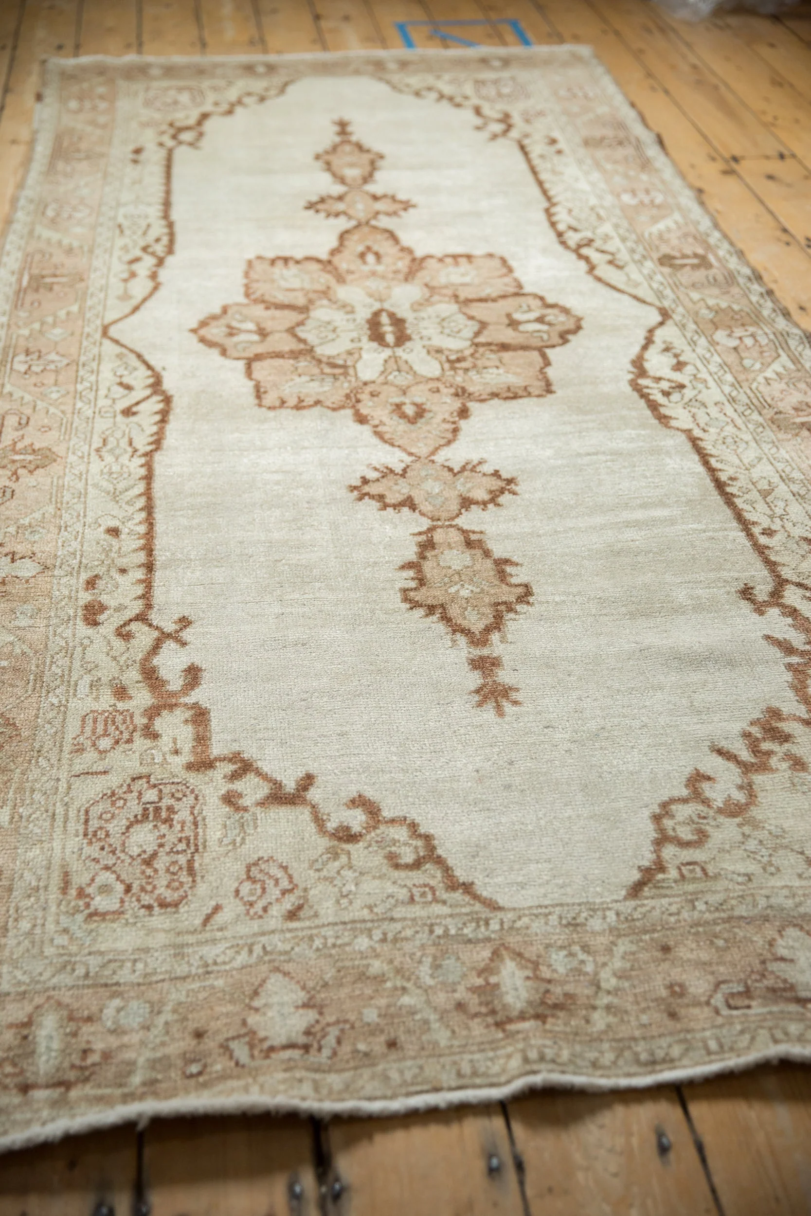 4x9 Vintage Distressed Oushak Rug Runner - Image 7