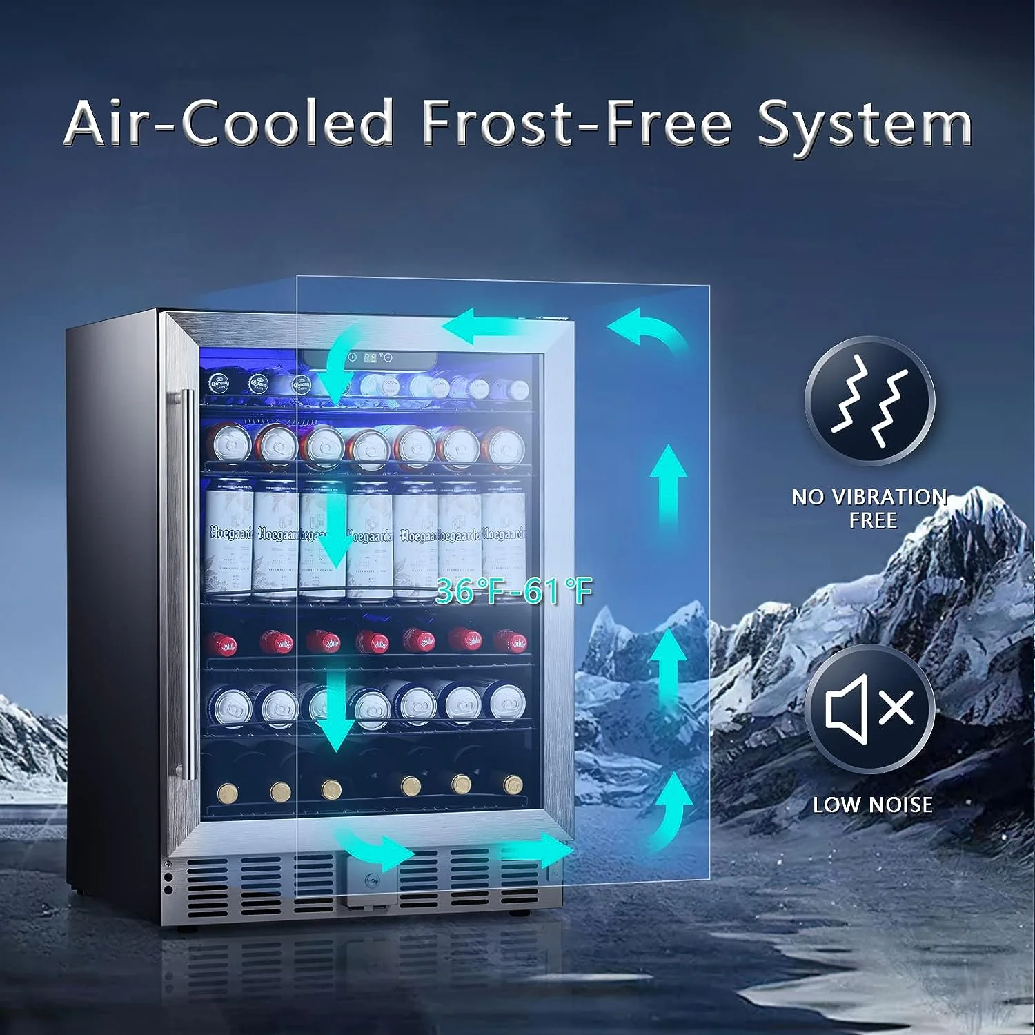 5.1 Cu.Ft Beverage Refrigerator W58145B - Image 3