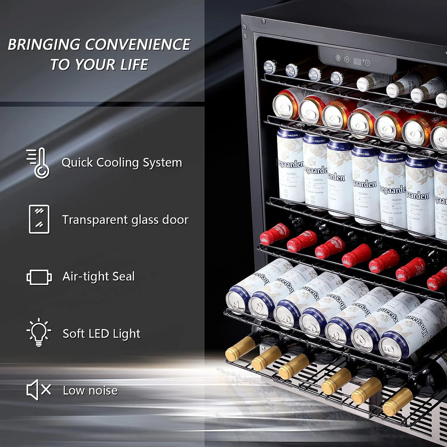 5.1 Cu.Ft Beverage Refrigerator W58145B - Image 5