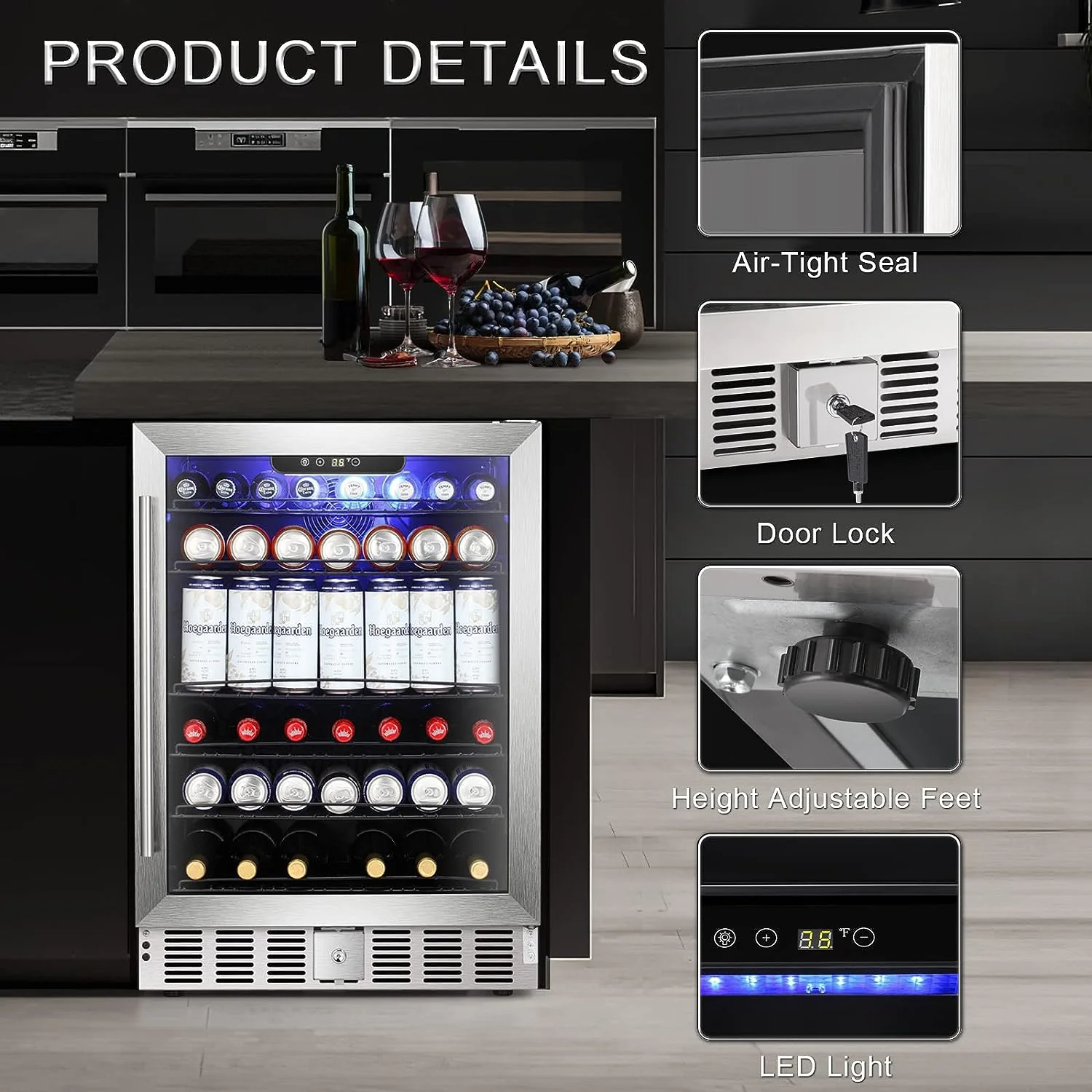 5.1 Cu.Ft Beverage Refrigerator W58145B - Image 7