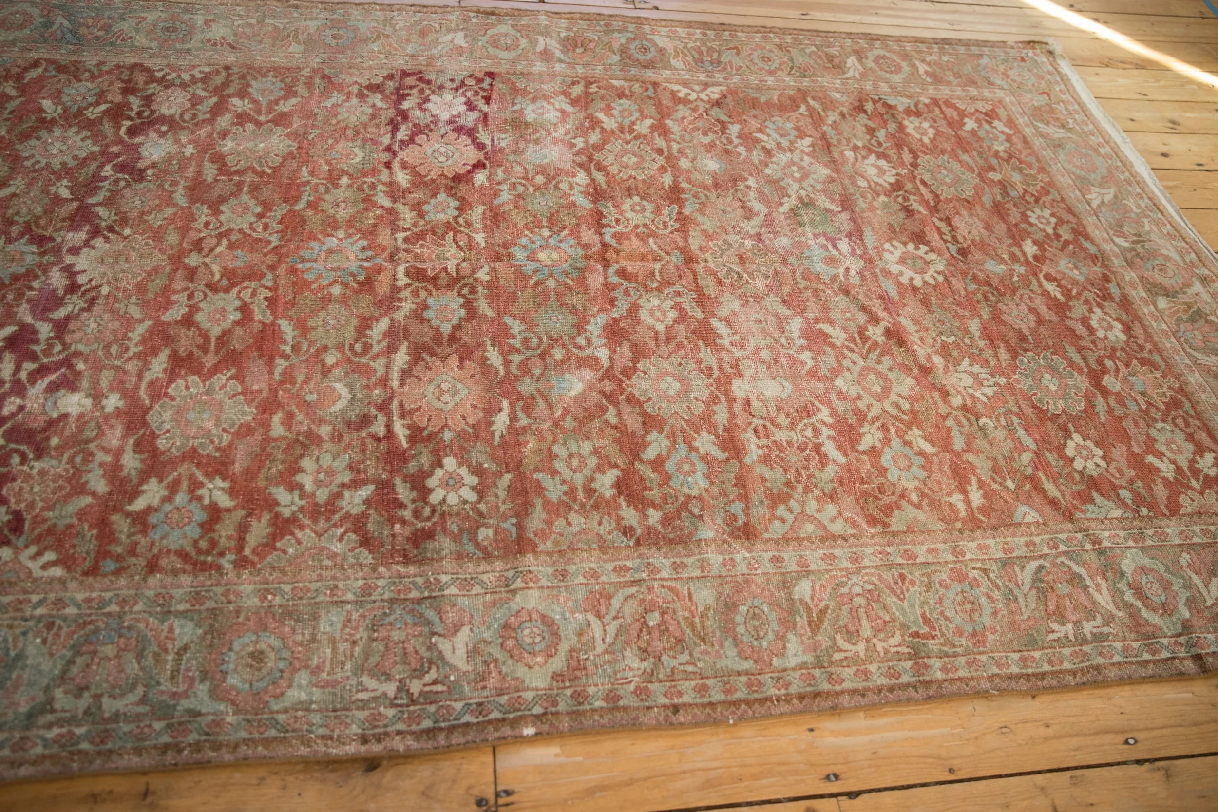5.5x10 Vintage Distressed Mahal Carpet - Image 9
