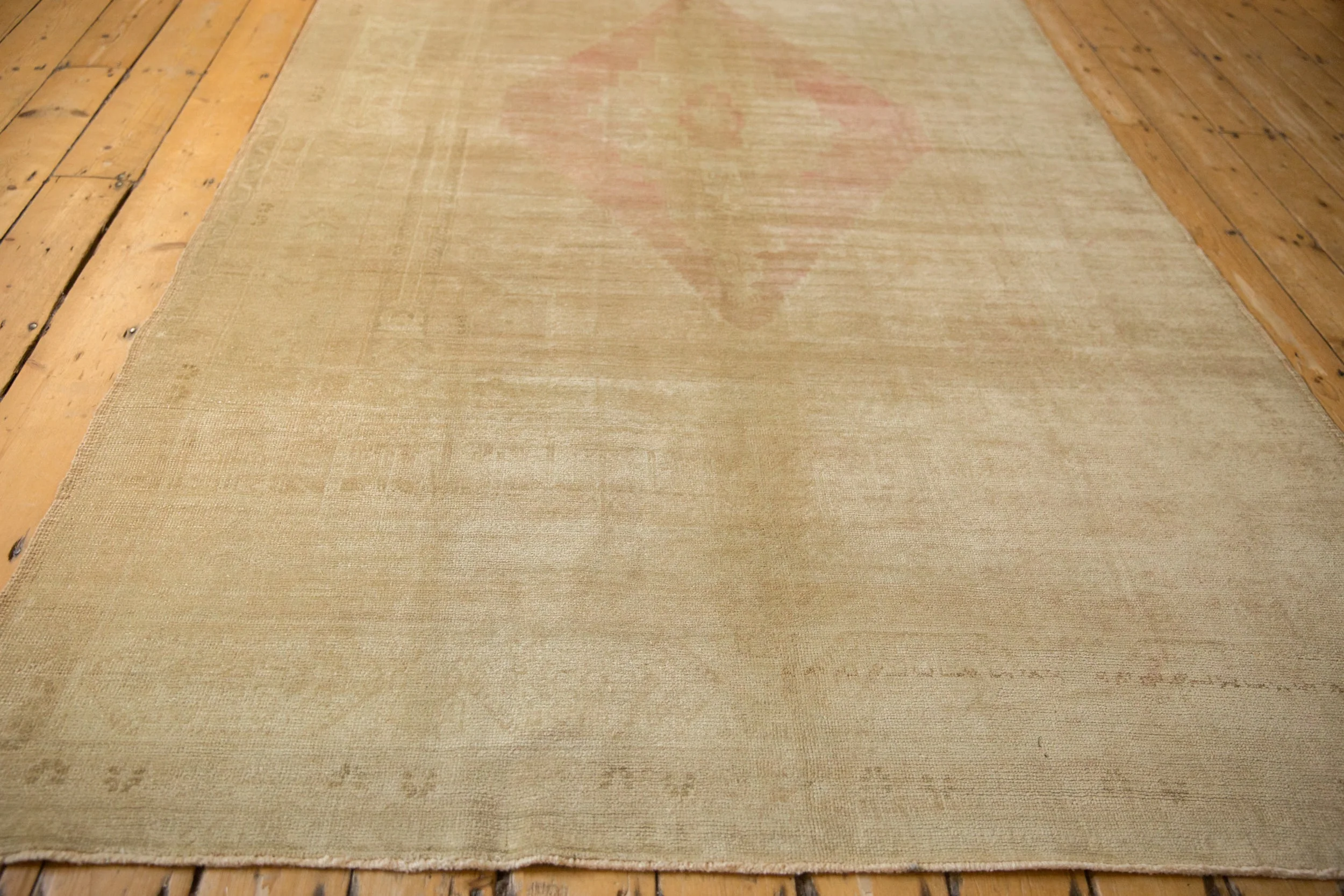 5.5x10 Vintage Distressed Oushak Carpet - Image 8