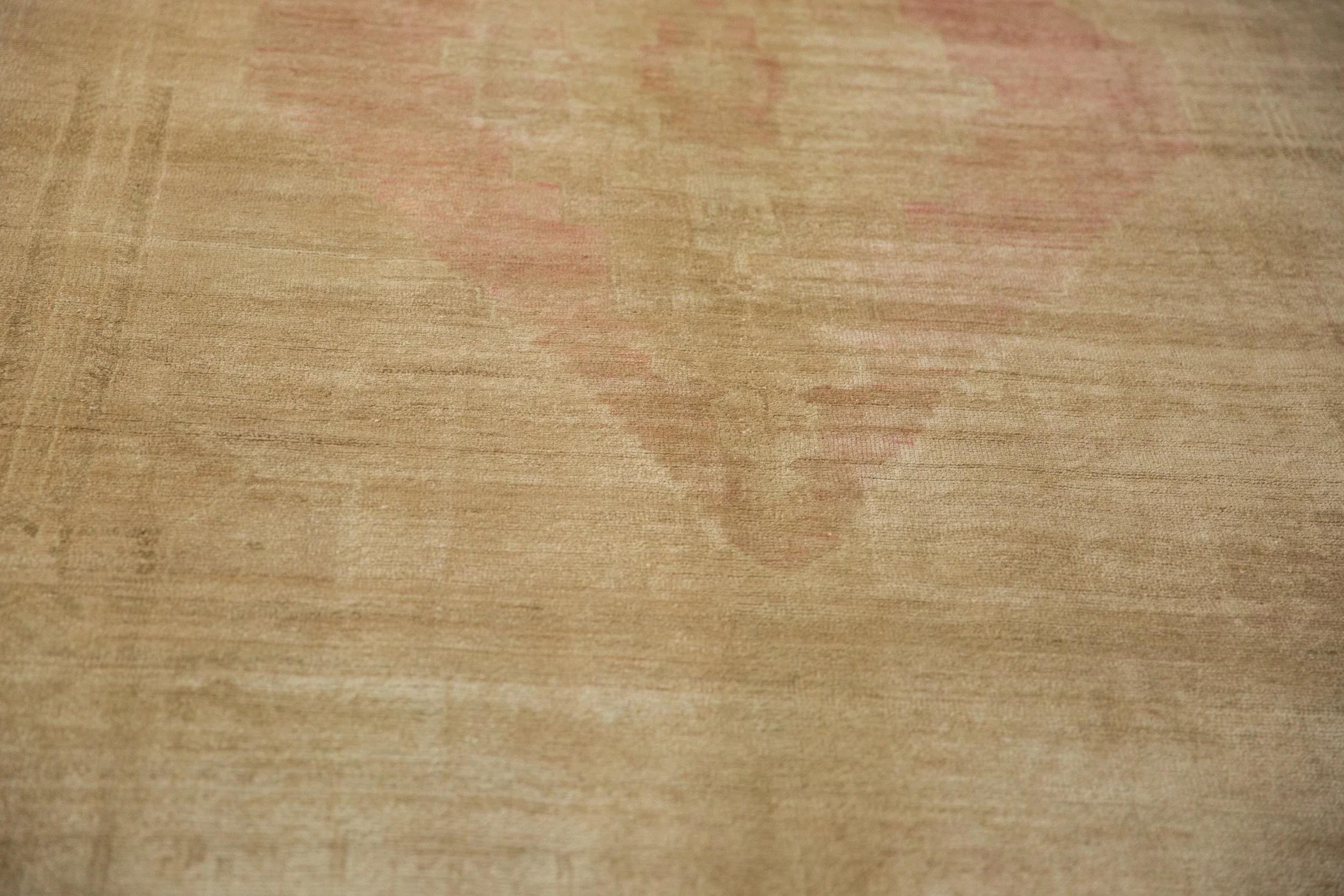 5.5x10 Vintage Distressed Oushak Carpet - Image 9
