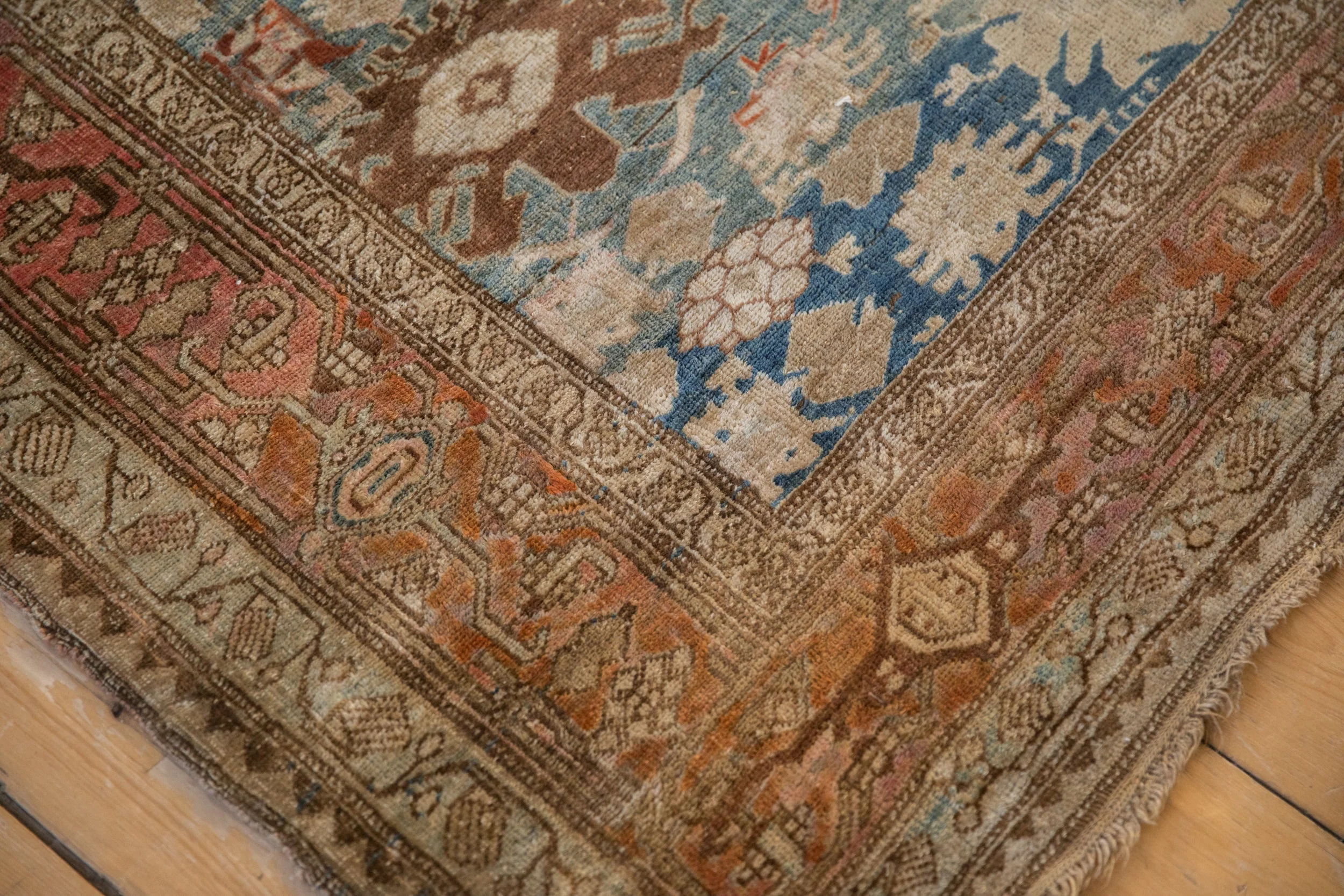 5.5x11 Antique Fine Distressed Bijar Rug Runner - Image 10