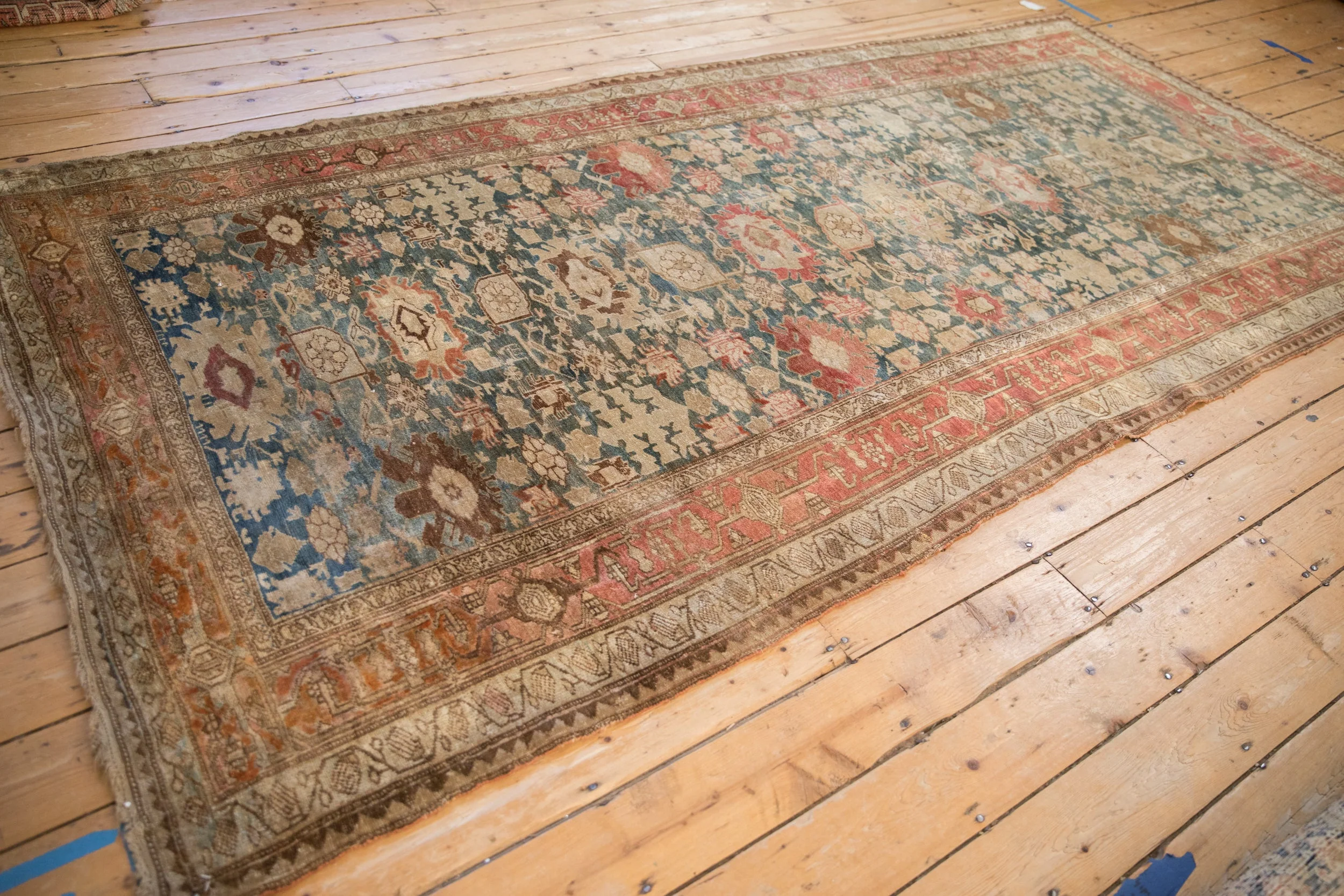 5.5x11 Antique Fine Distressed Bijar Rug Runner - Image 11