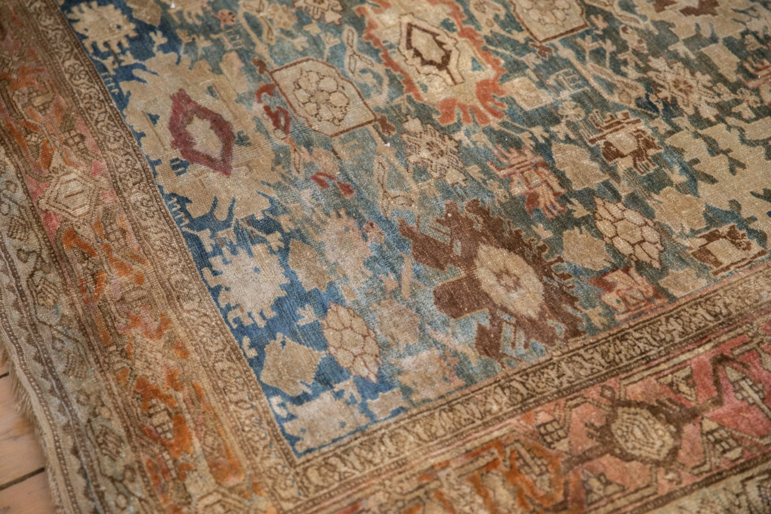 5.5x11 Antique Fine Distressed Bijar Rug Runner - Image 12