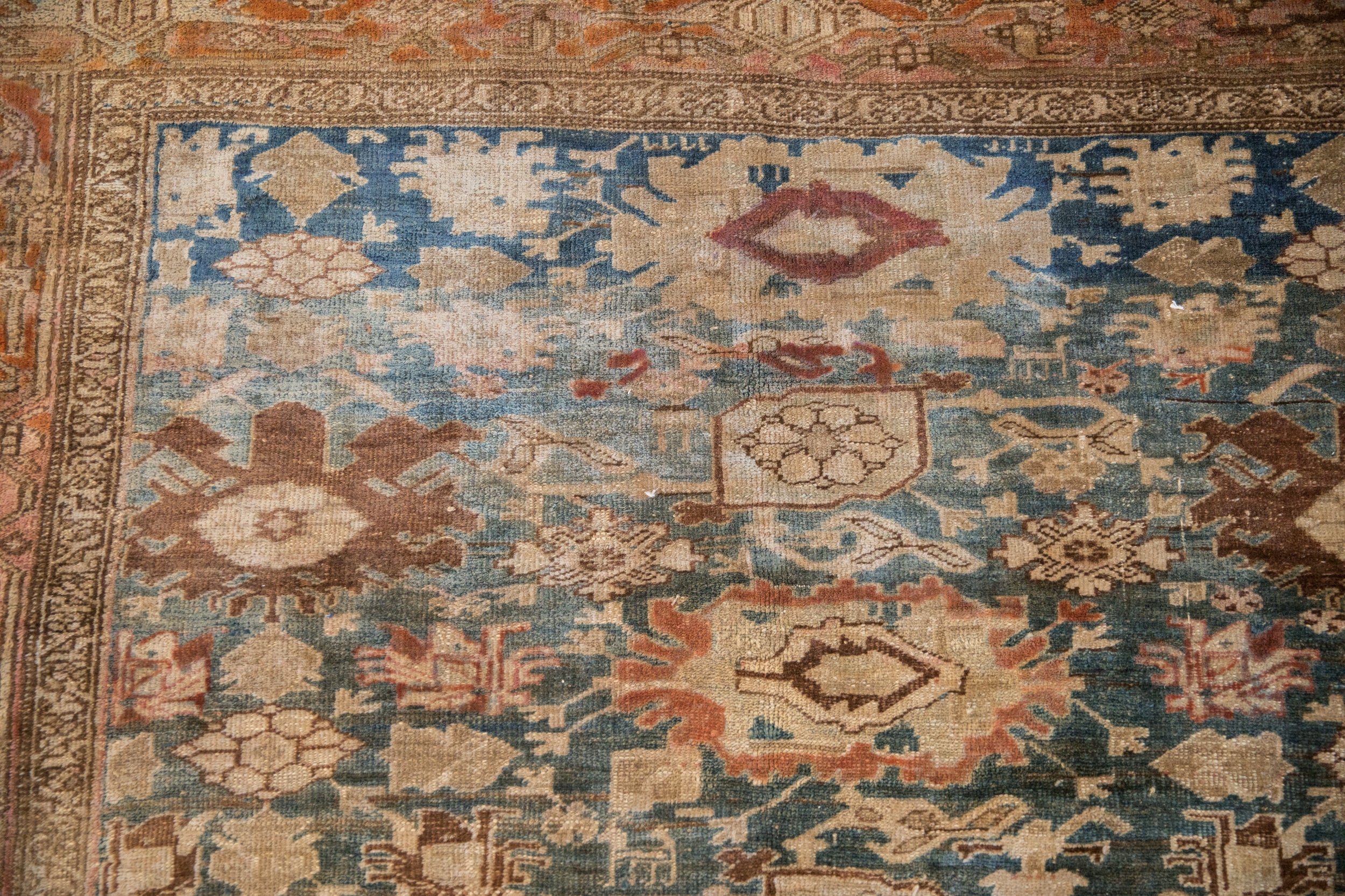 5.5x11 Antique Fine Distressed Bijar Rug Runner - Image 15