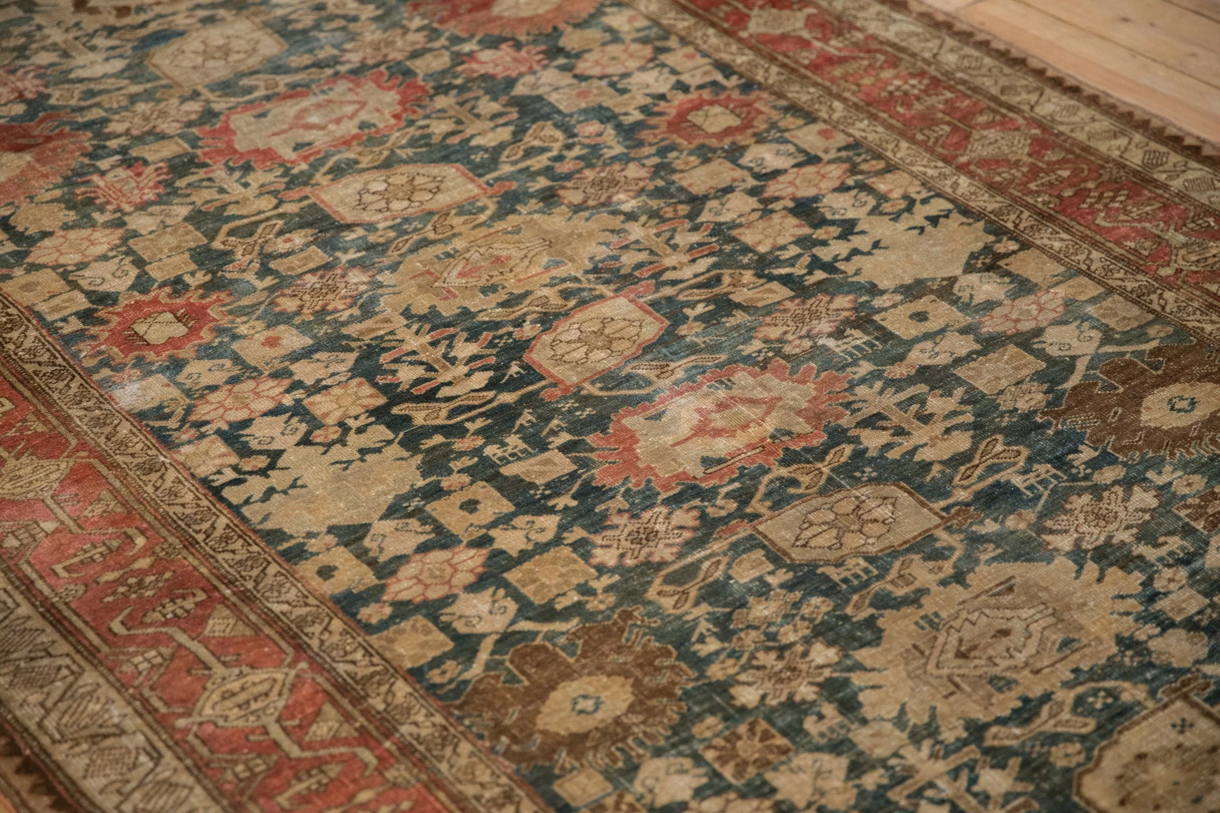5.5x11 Antique Fine Distressed Bijar Rug Runner - Image 5