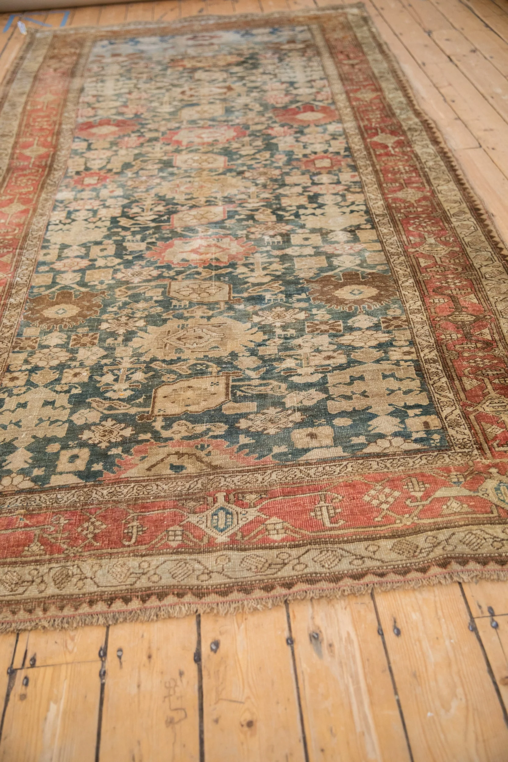 5.5x11 Antique Fine Distressed Bijar Rug Runner - Image 6