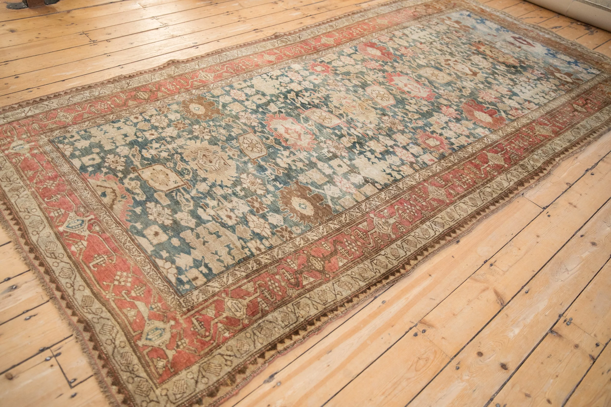 5.5x11 Antique Fine Distressed Bijar Rug Runner - Image 7