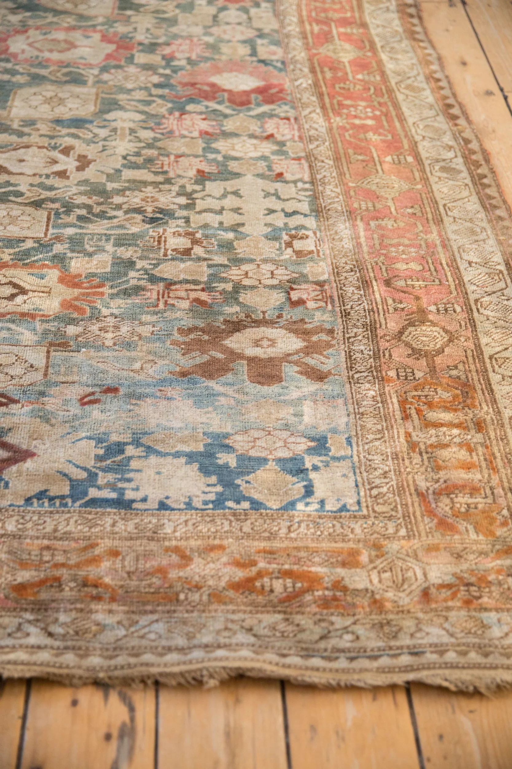 5.5x11 Antique Fine Distressed Bijar Rug Runner - Image 9