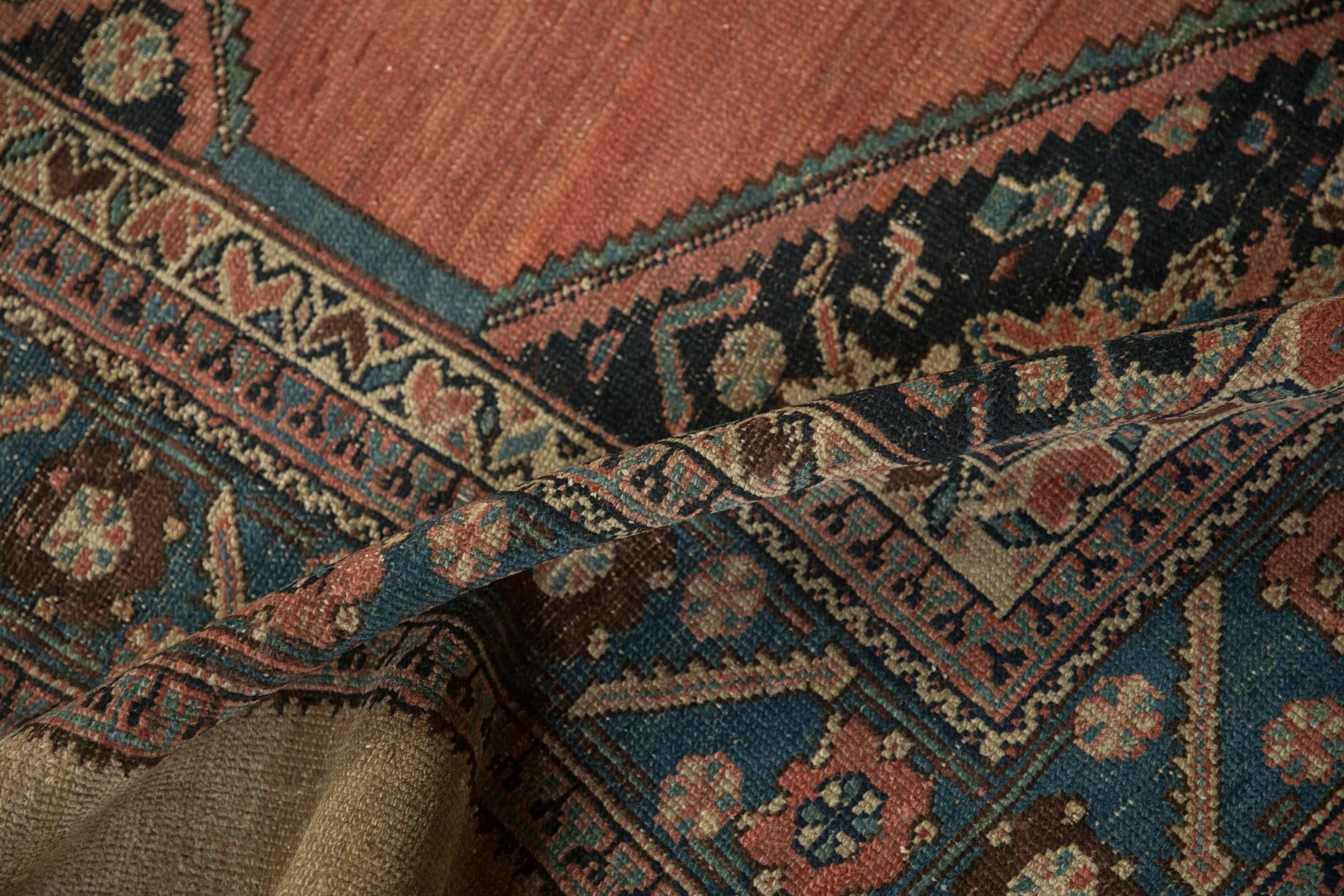 5.5x11 Antique Hamadan Rug Runner - Image 10